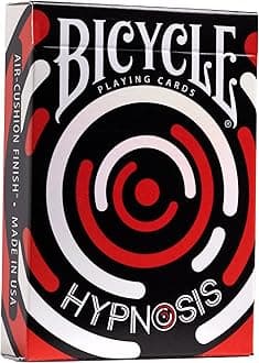 Bicycle Hypnosis Specialty Playing Cards, Red, Black, White Playing Card Deck