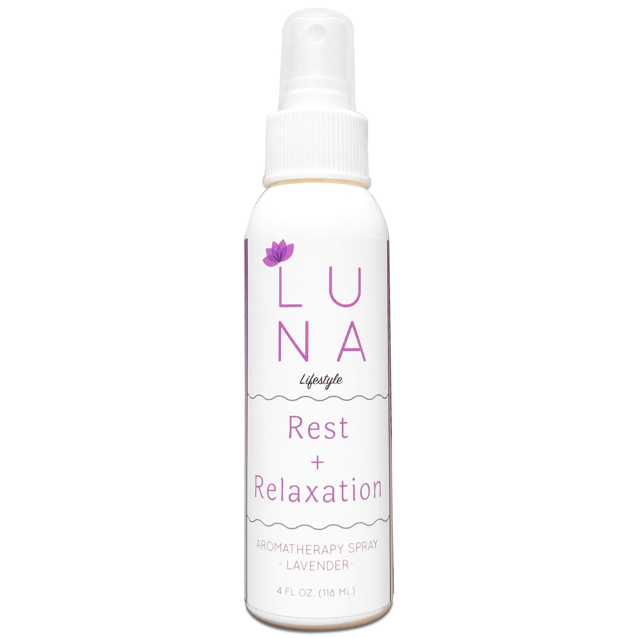 Luna Lavender Aromatherapy Spray - Great for Yoga, Pillow Spray, Relaxation, Sleep, and Room Spray - 100% Pure Lavender Essential Oil Mist - 10% to Charity