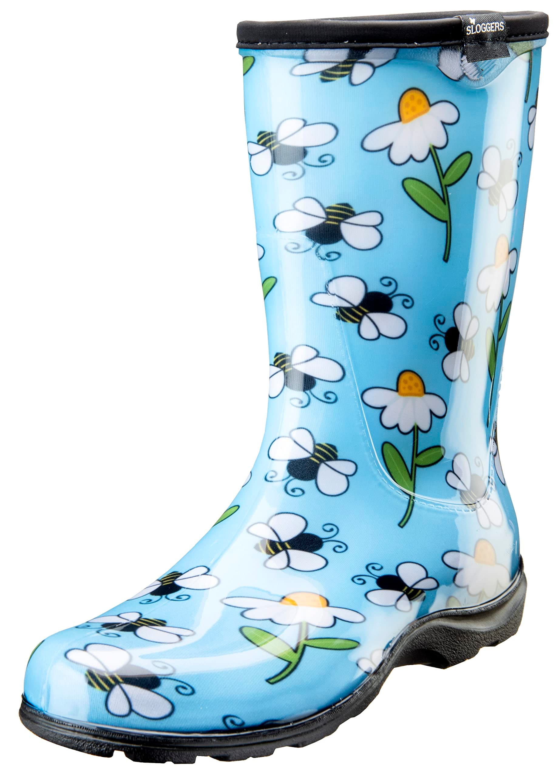 Waterproof Garden Rain Boots for Women - Cute Mid-Calf Mud & Muck Boots with Premium Comfort Support Insole