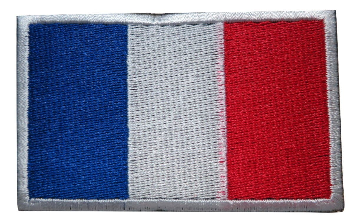 TrendyLuzFrance French National Country Flag Embroidered Hook & Loop Patch