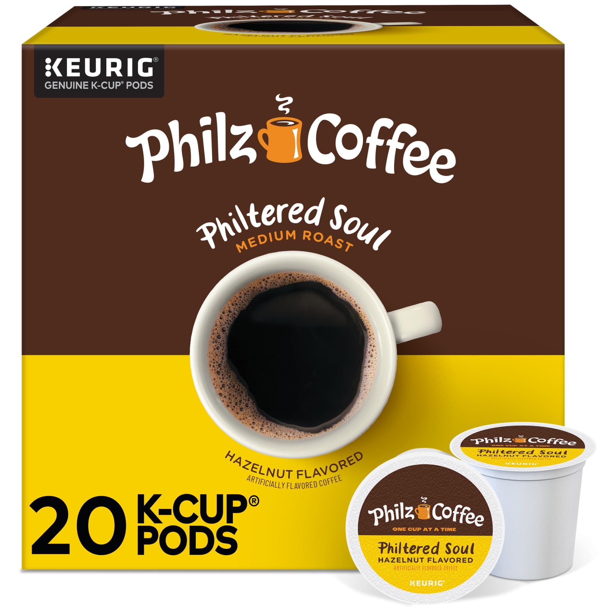 Philz Coffee Philtered Soul K-Cup® Pod Coffee, Single Serve Keurig® K-Cup® Pods, Medium Roast Coffee, 20 count