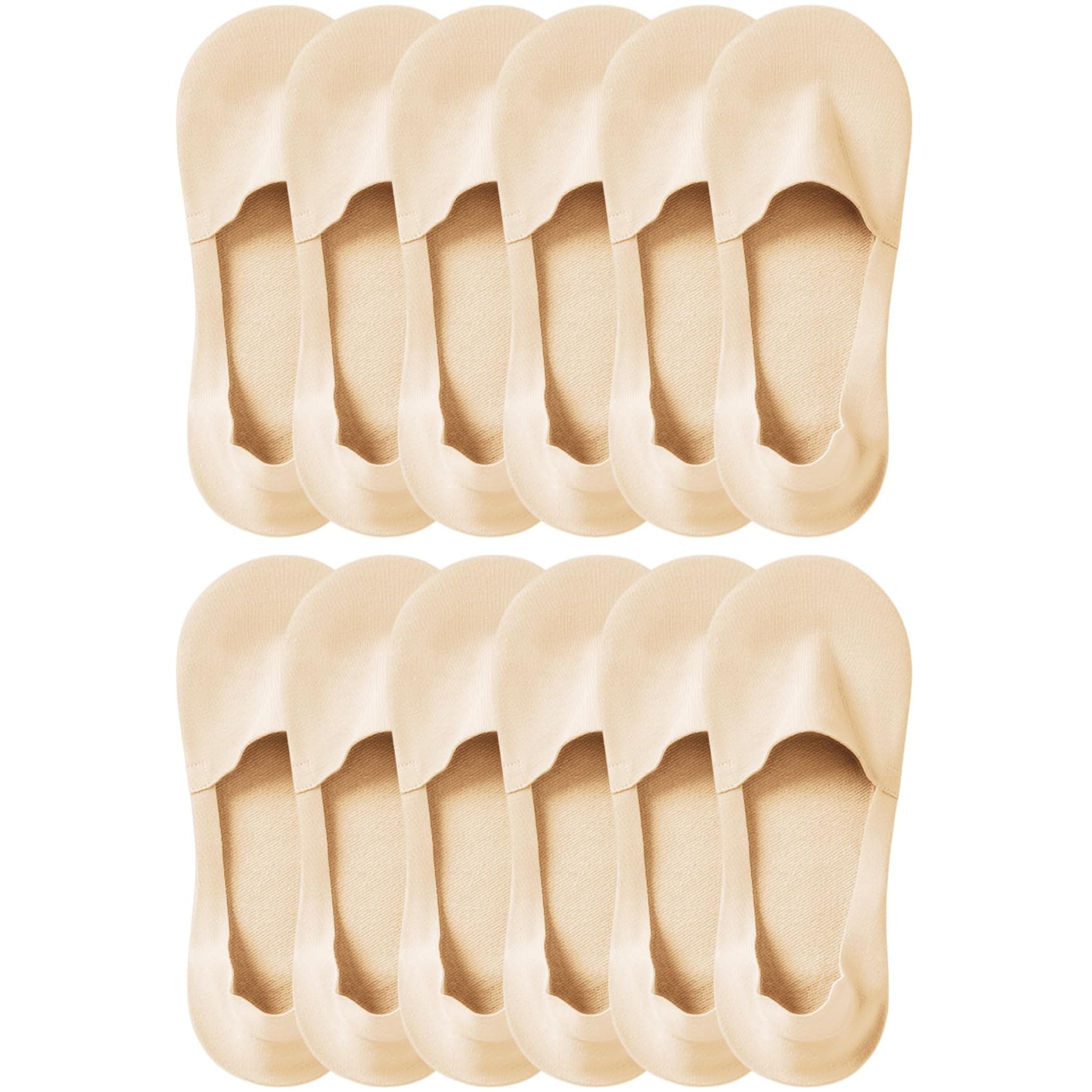 Thin No Show Socks (Women 5-12), Made of Ice Silk Surface on the Surface & Cotton on the Bottom