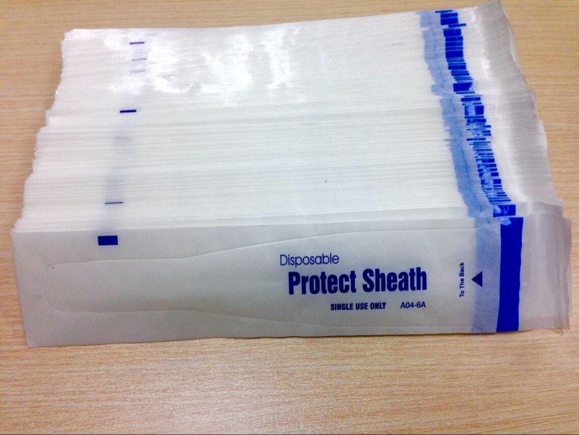 Dental 200 Pieces Intraoral Dental Camera Sleeve Sheath Cover for 5.0 Mega Pixels 6 LED Dental Endoscope Intraoral HD 5.0 MP Intra Oral Camera USB 2.0