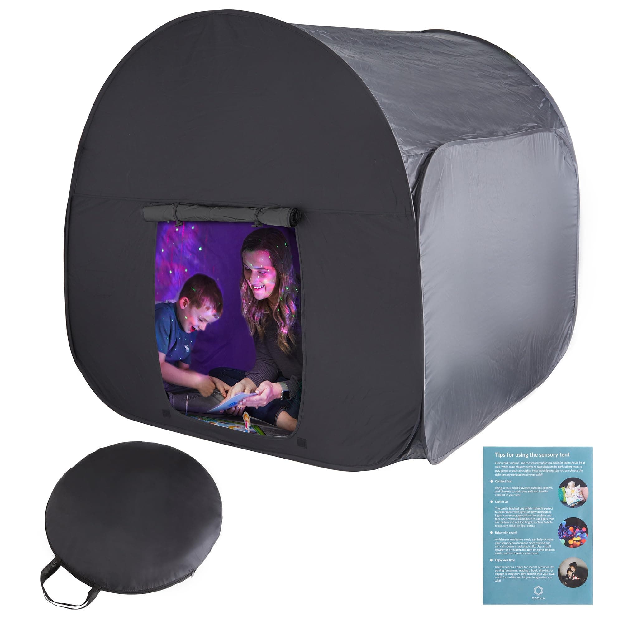 Sensory Tent - Unique/Sensory Style - Waterproof Polyethylene Tent - Adult - 3 Season - Free Standing - Zipper Closure - Camping & Relaxation
