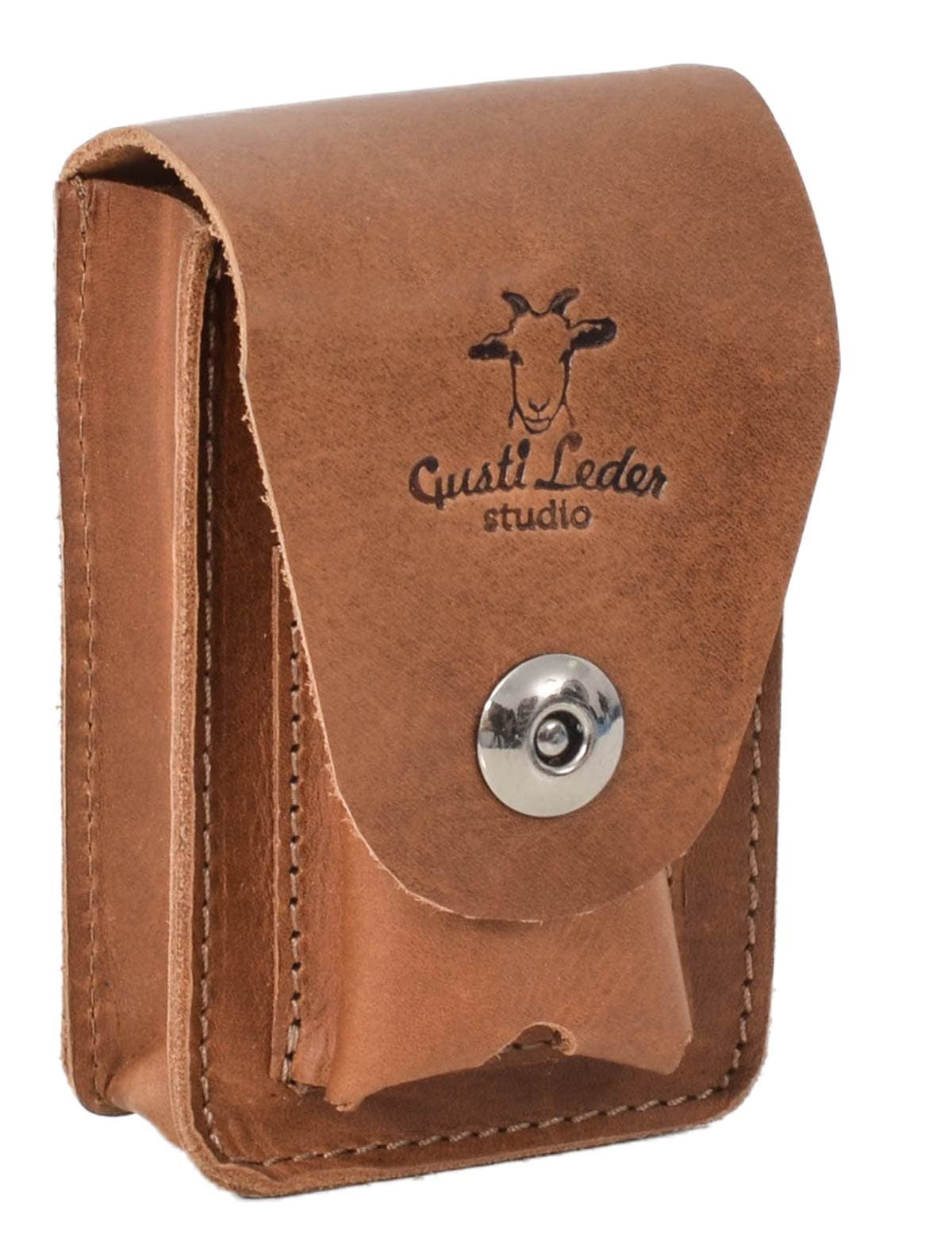 GustiKey Chain Leather - Milan Lanyard Key Ring Leather Band Leather Pendant Brown Leather