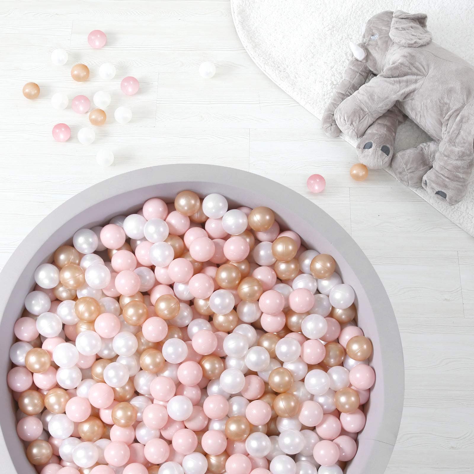 Plastic Balls for Ball Pits 2.2 Inch, Pack of 50 100 200 500 Hollow Balls, Perfect for Toddler Baby Pools,Party,Festival Decoration