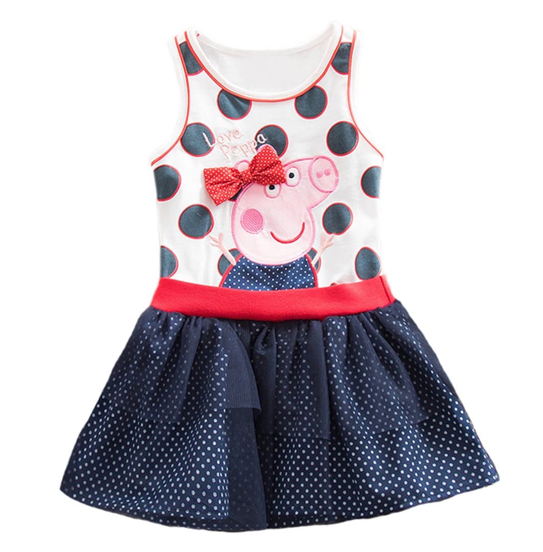 Peppa Dress Tutu Birthday Dress Vestido Peppa Pig Girls Party Dress