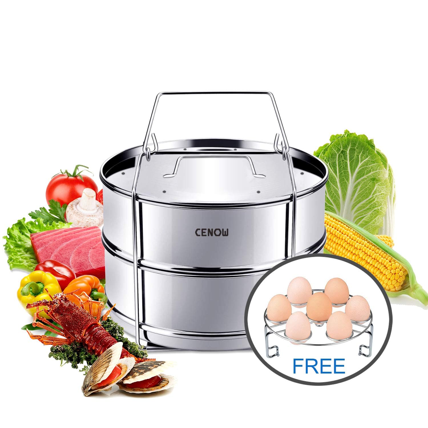 Stackable Stainless Steel Pressure Cooker Insert Pans