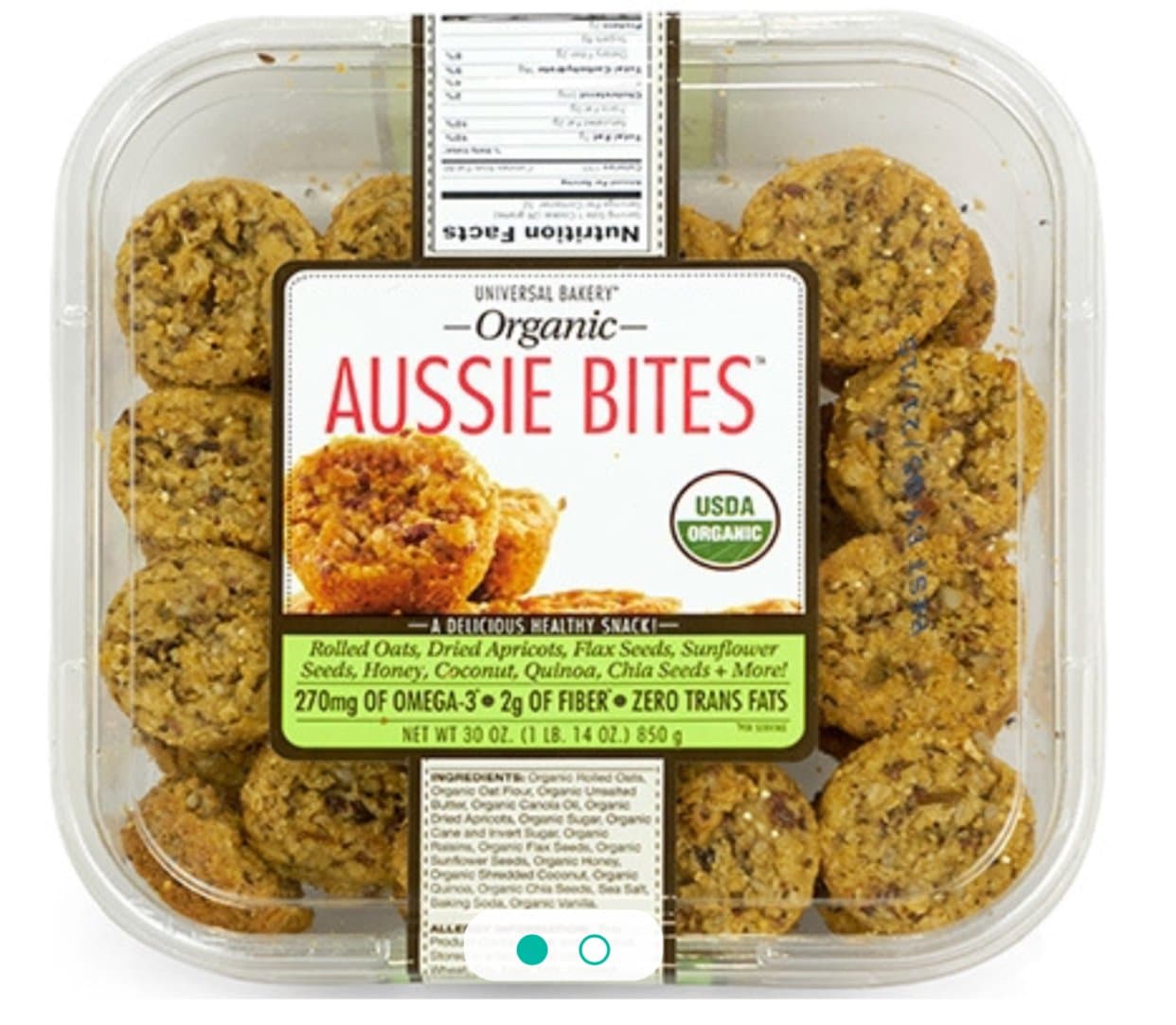 Universal Bakery Expect More Organic Aussie Bites, 32 count - PACK OF 2