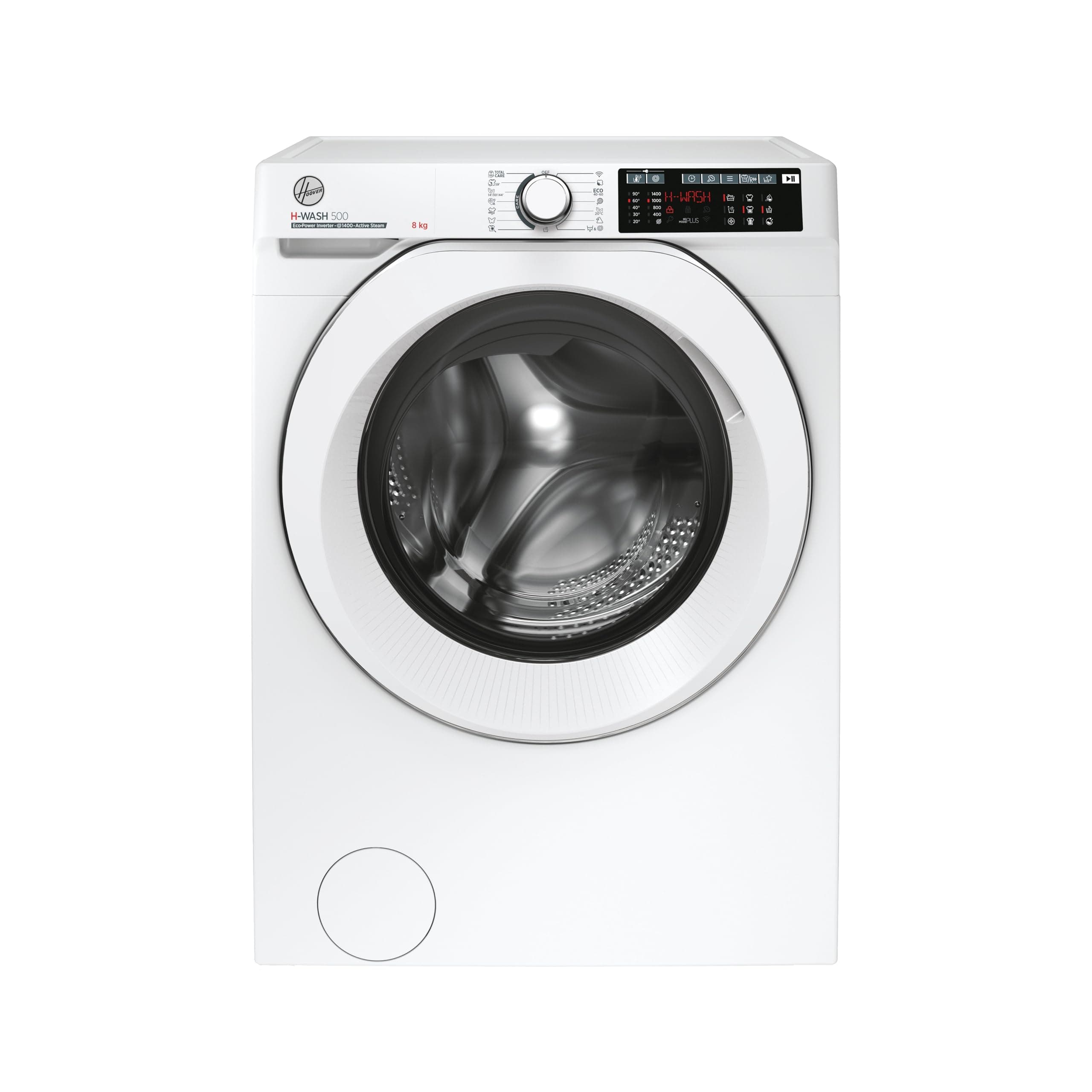 Hoover H-WASH 500 9kg Freestanding Washing Machine, 1400 RPM, A Rated, ECO‑Power Inverter Motor, hOn App, 60 Programmes, Care Dose, Power Care System, White, 60x53x85 cm ‑ HW 49AMC/1-80