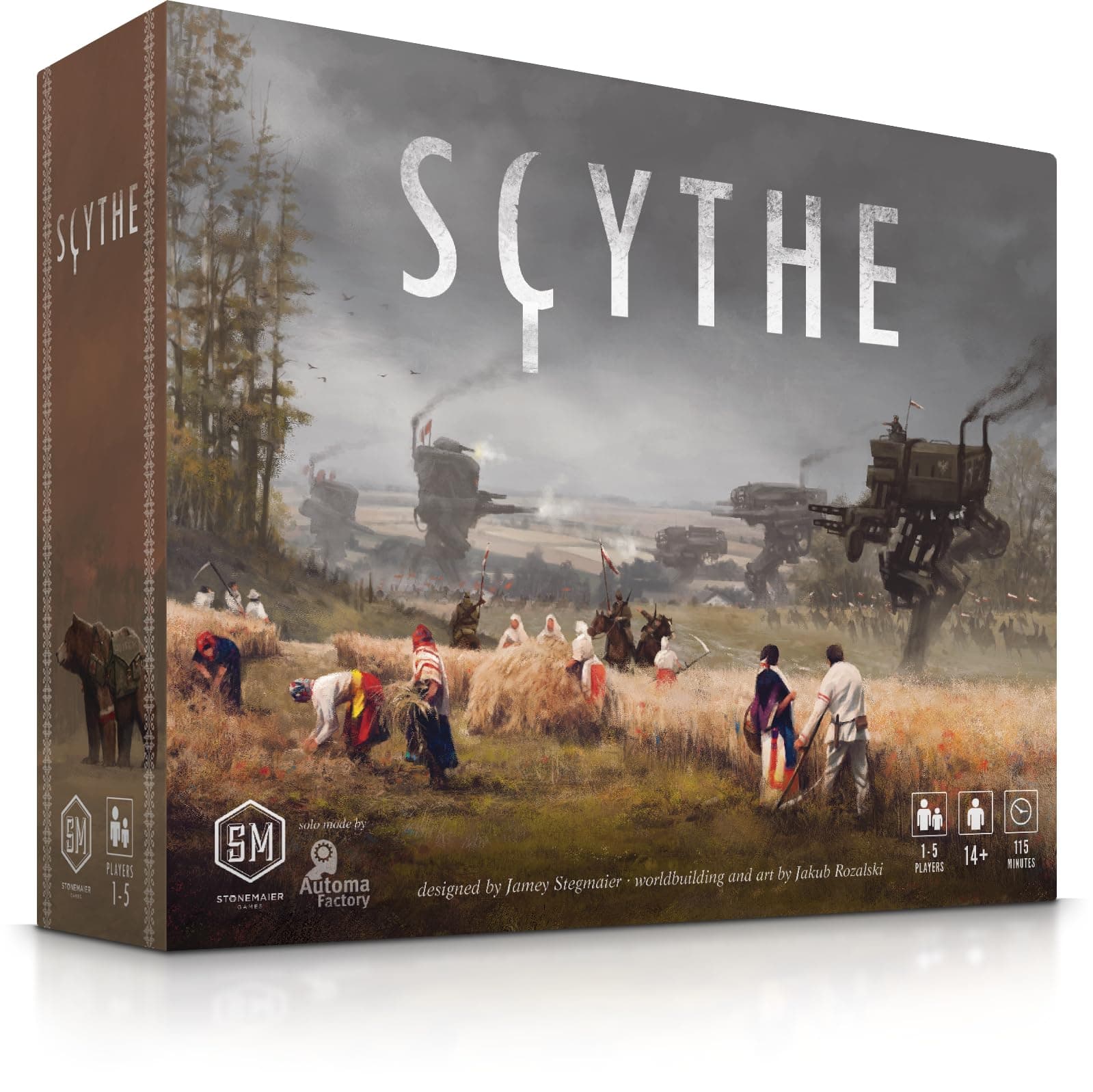 Stonemaier Games Scythe Board Game - an Engine-Building, Area Control for 1-5 Players, Ages 14+, Multi-colored