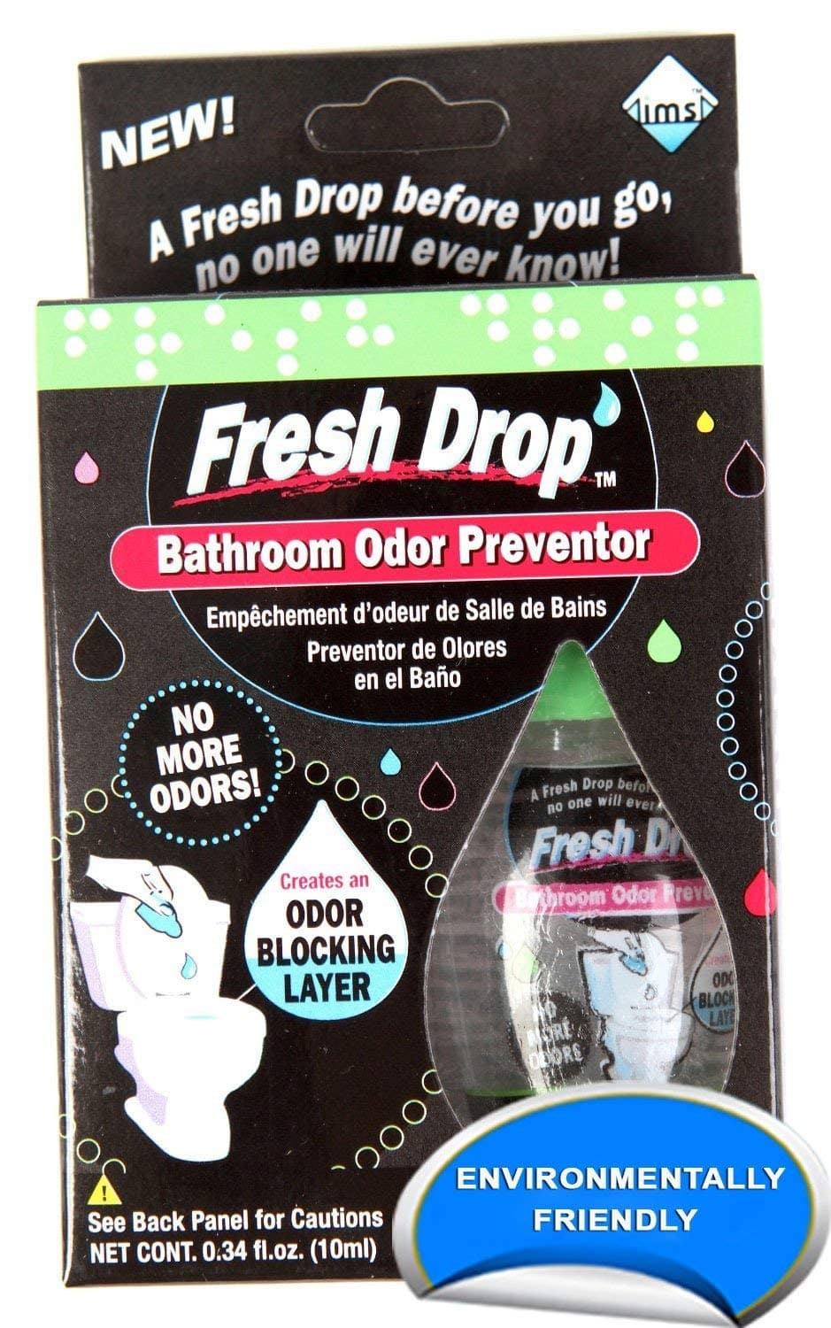 Fresh Drop Bathroom Odor Preventor 2 ea by Fresh Drop