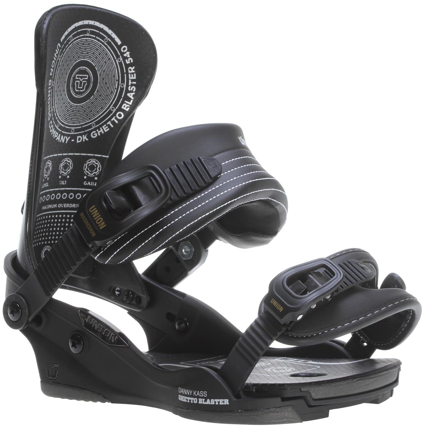 Union Bindings - Mens Danny Kass Bindings 2014, Black, M-L