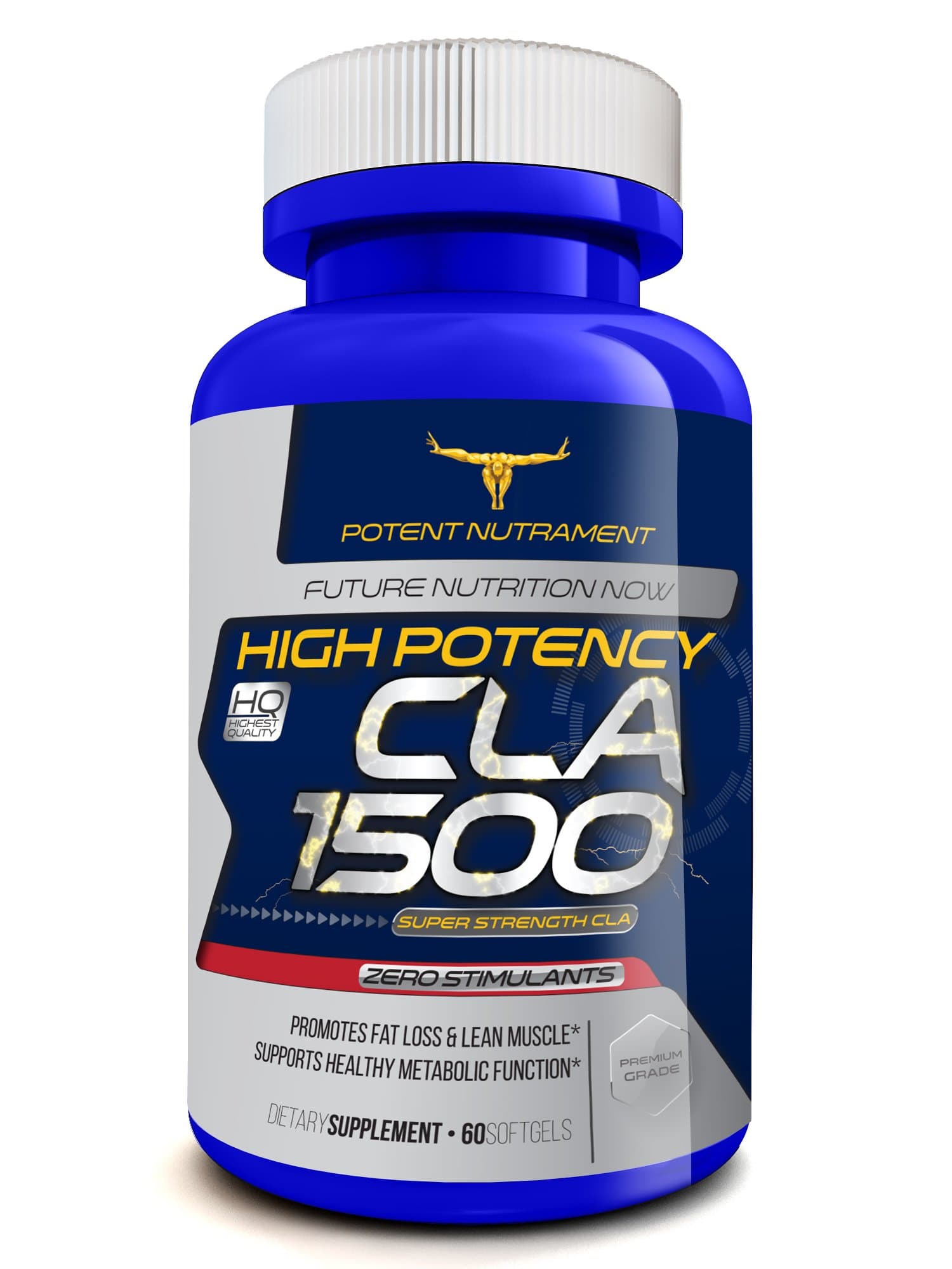 CLA Supplement - Extra Strength High Potency CLA Pills - Best Recommended Non Stimulant Fat Burner - CLA Supplements Weight Loss To Lose Weight and Burn Fat With Our Quality Premium Grade CLA Tablets