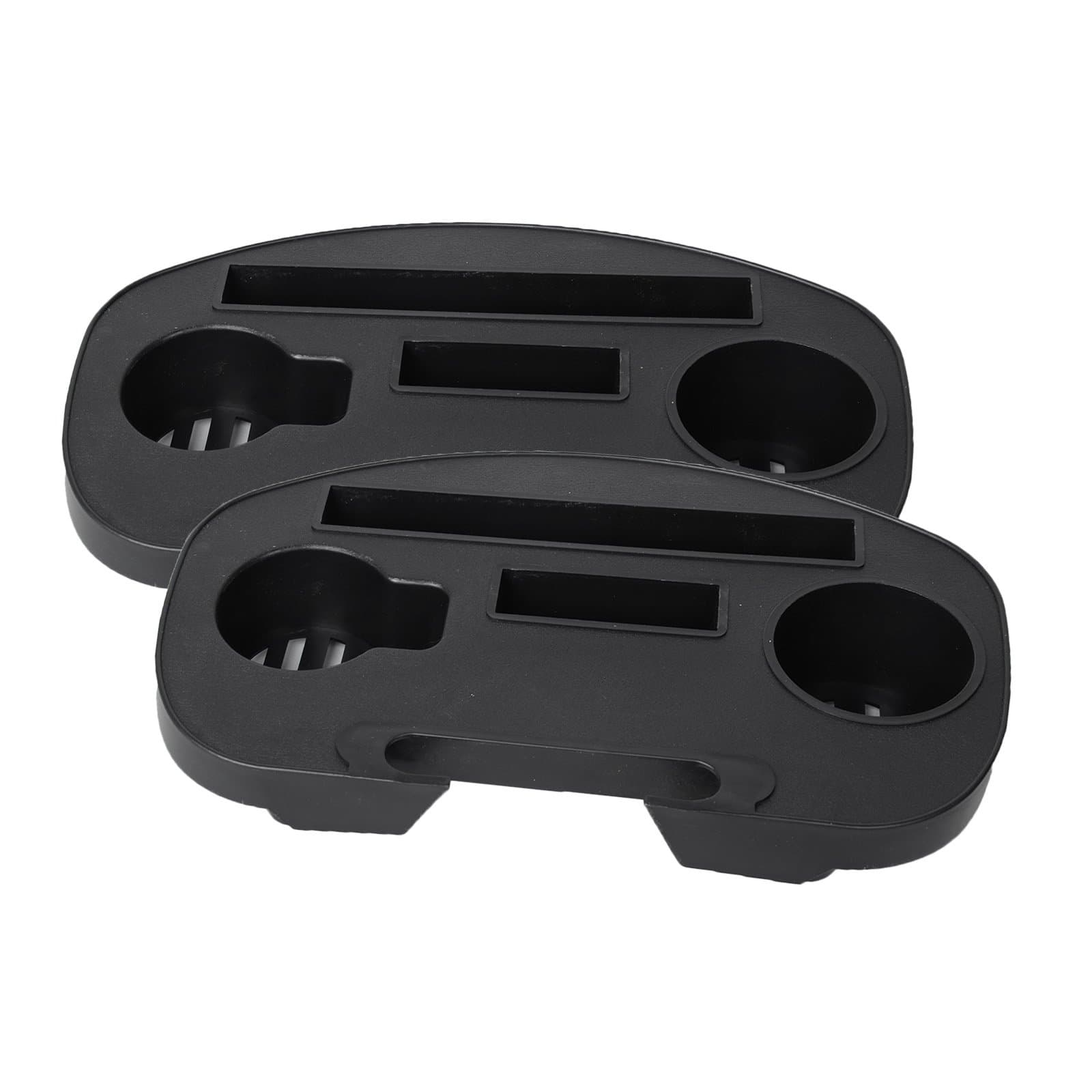 Coismo Large Utility Tray Clip On Chair Side Table Cup Holder for Zero Gravity Chairs, Set of 2