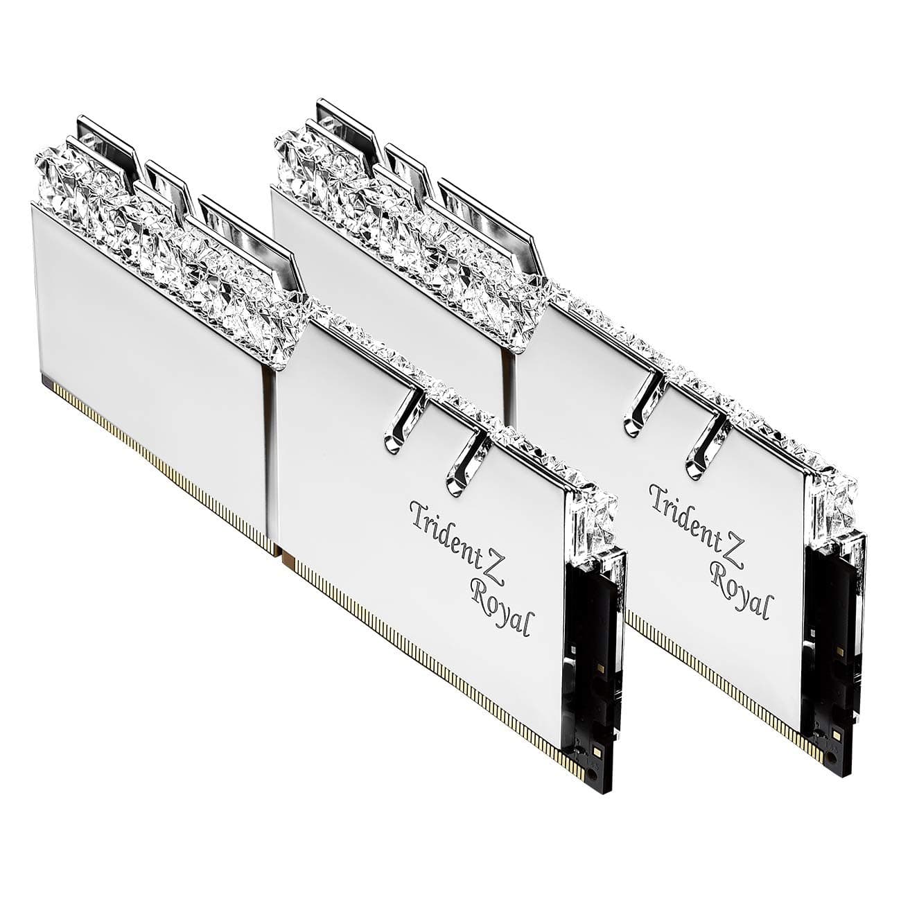 G.Skill 16GB DDR4 Trident Z Royal Silver 3200Mhz PC4-25600 CL16 1.35V Dual Channel Kit (2x8GB)