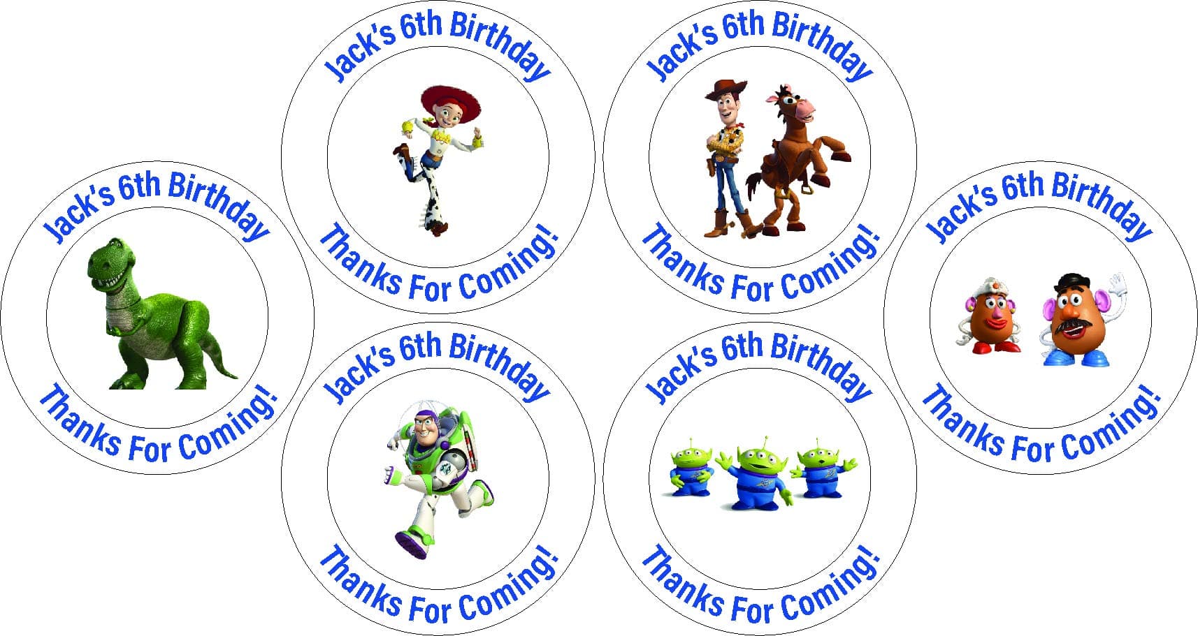 36x Personalised Birthday Party Stickers Thanks for Coming School Friends Gift Present Treat Parties Thanks Thank You for Coming to My Fun Party Sweet Bag Labels (TS)