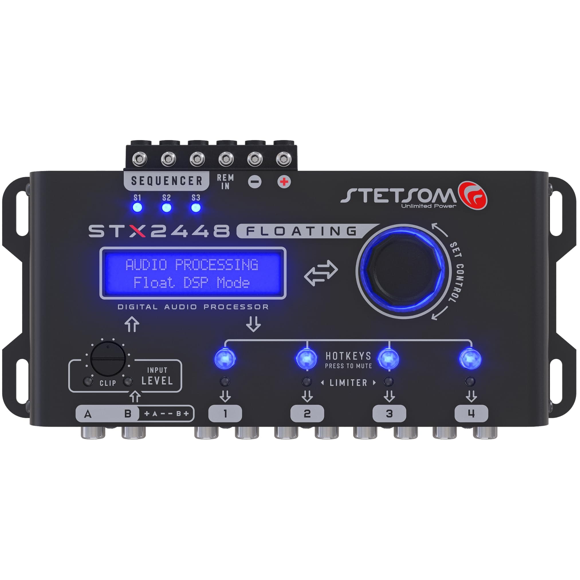Stetsom STX2448 FLOATING Full Professional DSP Digital Signal Processor PRO, Crossover & Equalizer, Remote Sequencer