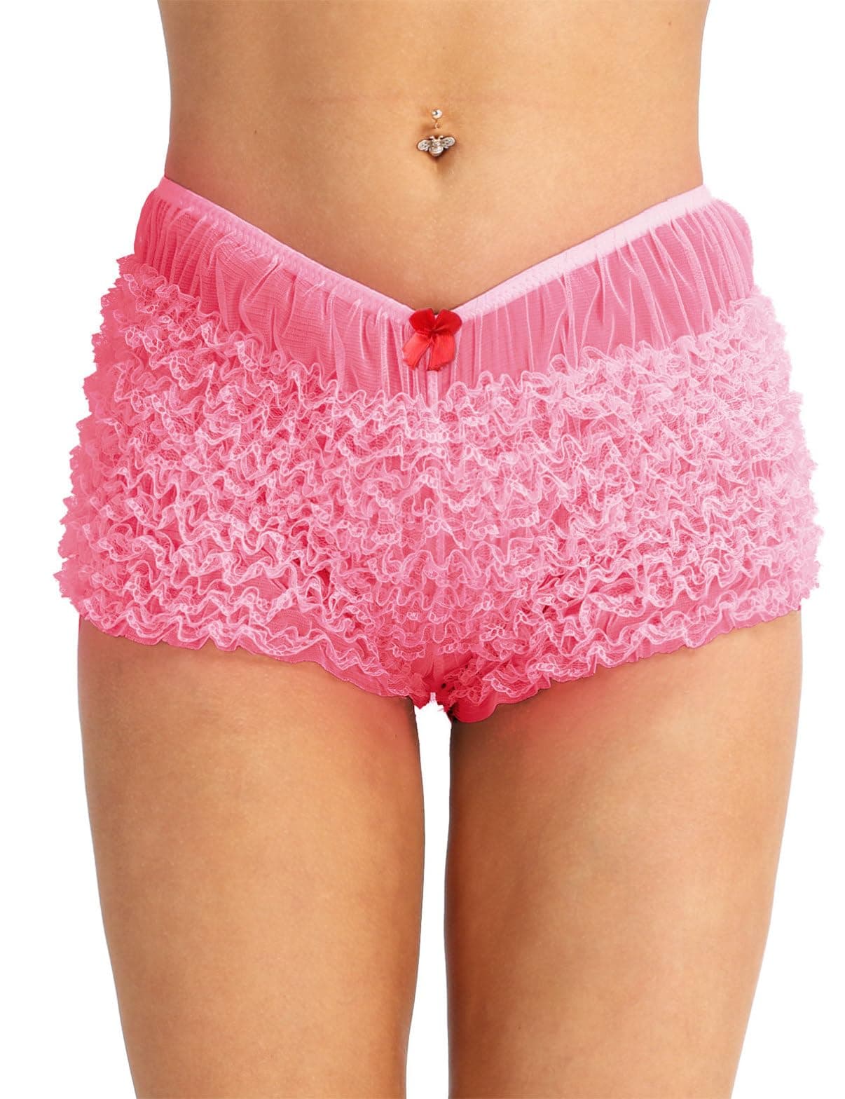 Women's Lace Ruffle Frilly Knickers Panties Underwear Boy Shorts Leggins Dance Bloomers