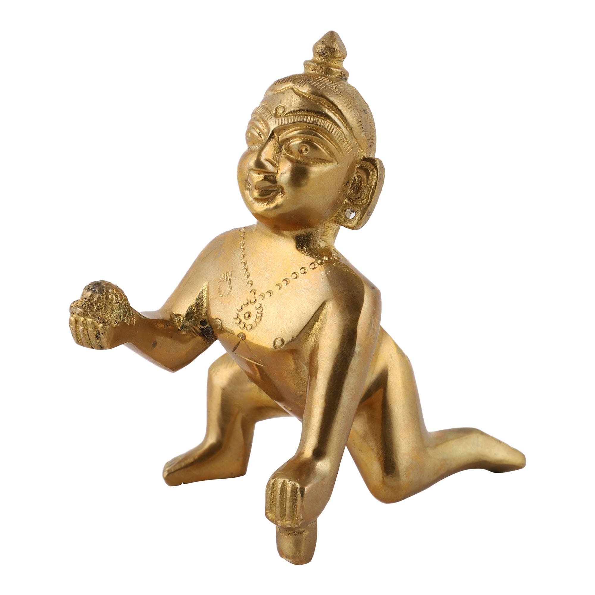 UAPAN Brass Laddu Gopal Idol (6CM_1 No Size)