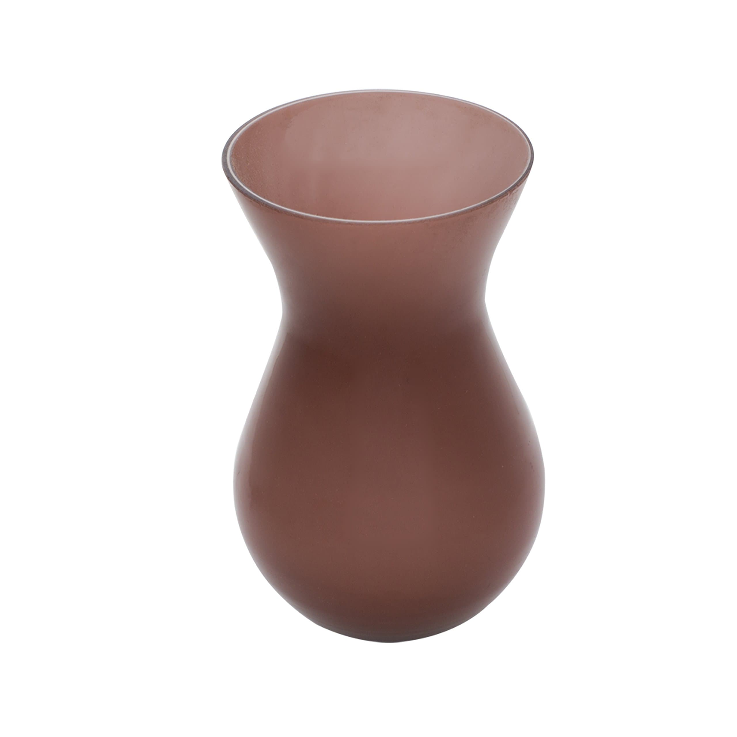 Eterniahome Glass Wide Mouth Vase (16.5 cm, Set of 2, Purple)