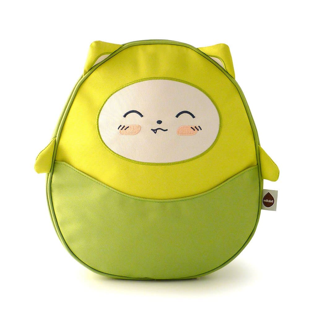Milkdot Kawaii Pac Mini Backpack, Lime/Fang