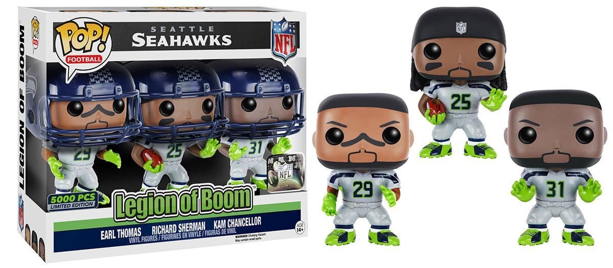 POP! NFL: SEAHAWKS "LEGION OF BOOM" 3-PACK
