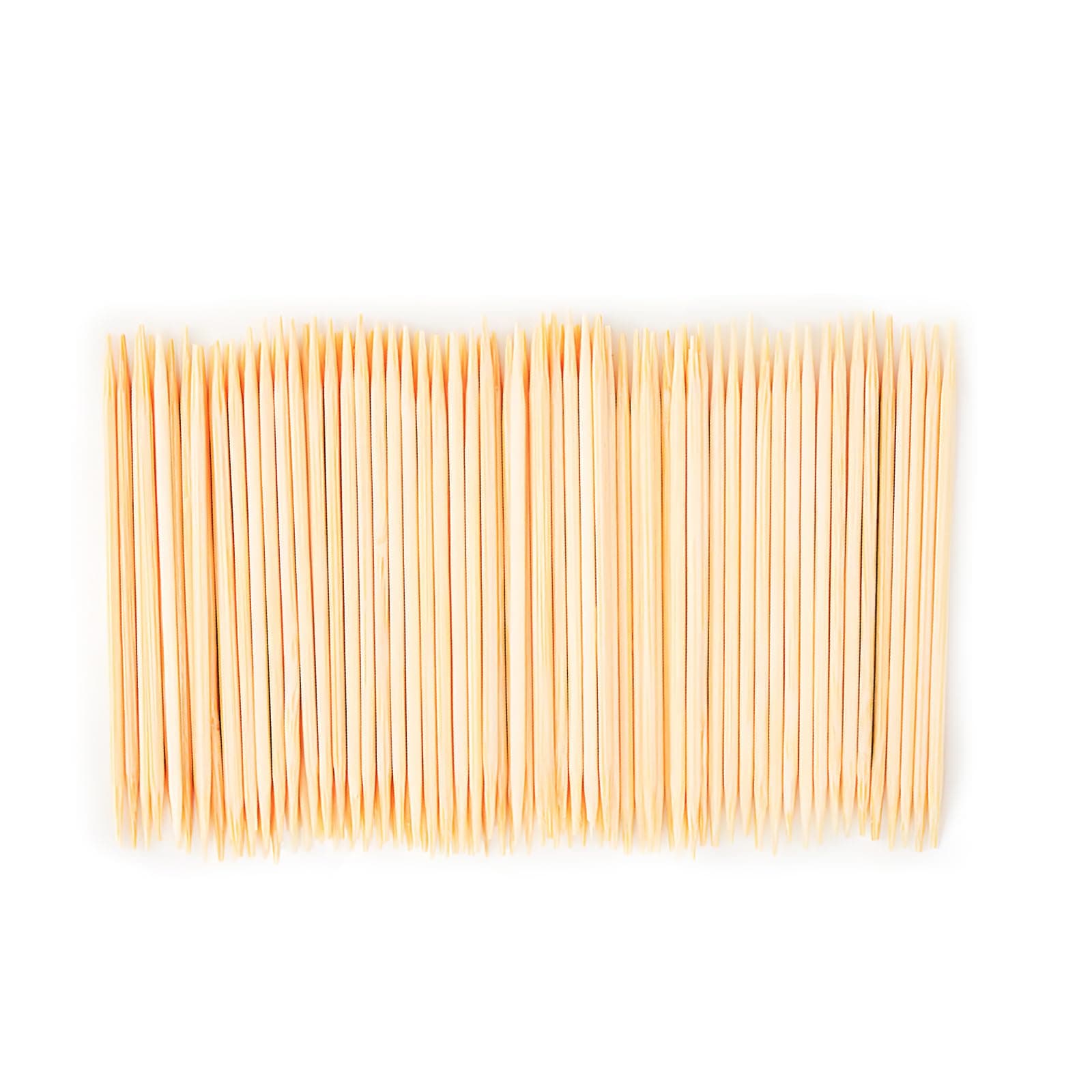 HOPELF 600 Count Bamboo Toothpicks Skewers for Appetizer, Olive, Barbecue, Fruit, Teeth Cleaning,Double-Points Wooden Toothpick.
