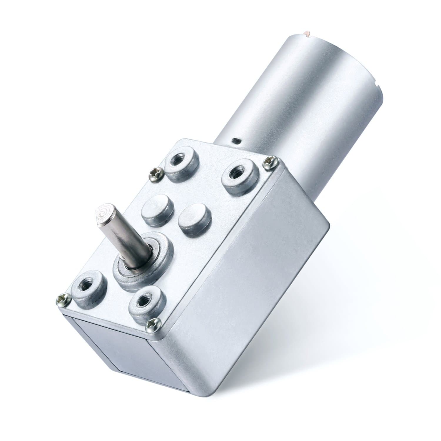 Greartisan DC 12V 11RPM Turbo Worm Geared Motor High Torque Turbine Worm Gear Box Reduction Motor 6mm Shaft JSX950-370