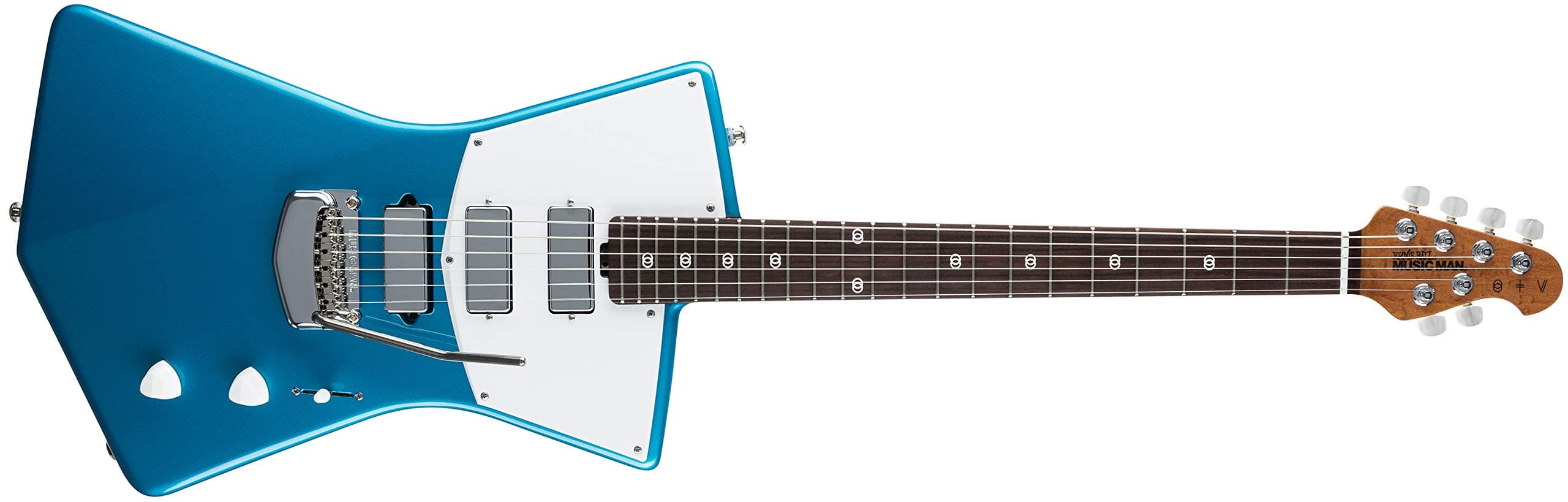 Music Man St. Vincent HHH Vincent Blue Figured Roasted Maple Neck w/Rosewood Fingerboard & Hardshell Case