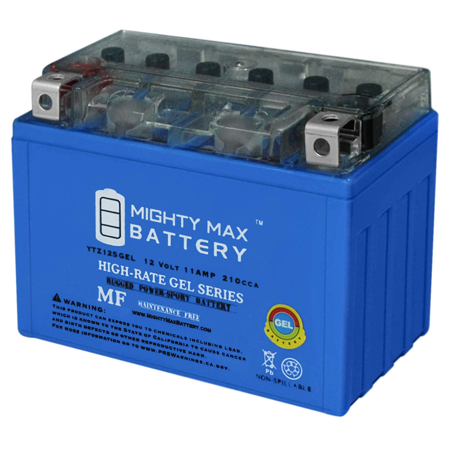 YTZ12S GEL -12 Volt 11 AH, GEL Type, 210 CCA, Rechargeable Maintenance Free SLA AGM Motorcycle Battery