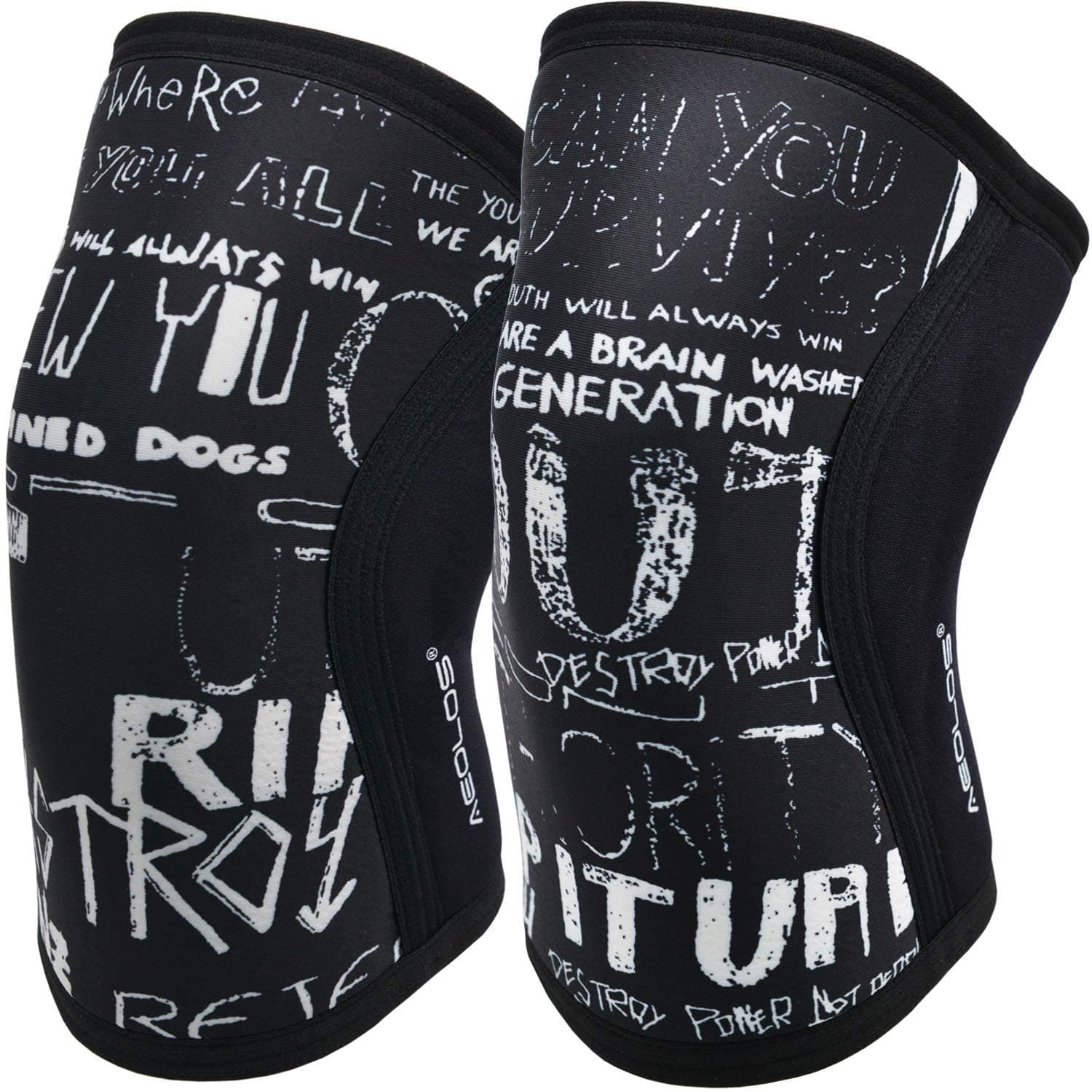 Knee Sleeves (Pair) for Heavy-Lifting, Crossfit, Squats, Gym and Other Sports