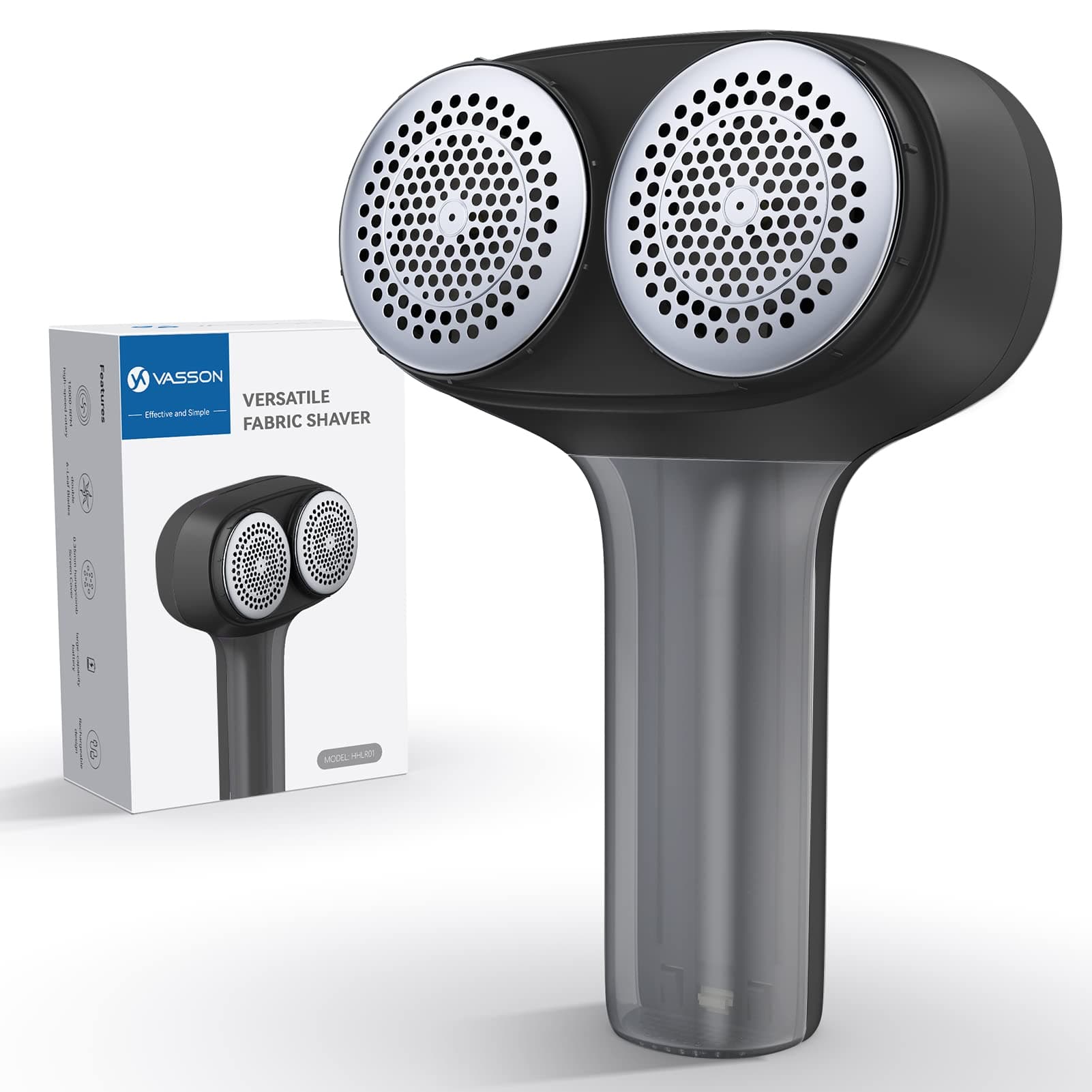 Fabric Shaver, Electric Lint Remover, Rechargeable Lint Shaver, Sweater Shavers to Remove Pilling, Large Fuzz Remover for Clothes Couch Furniture (Black)