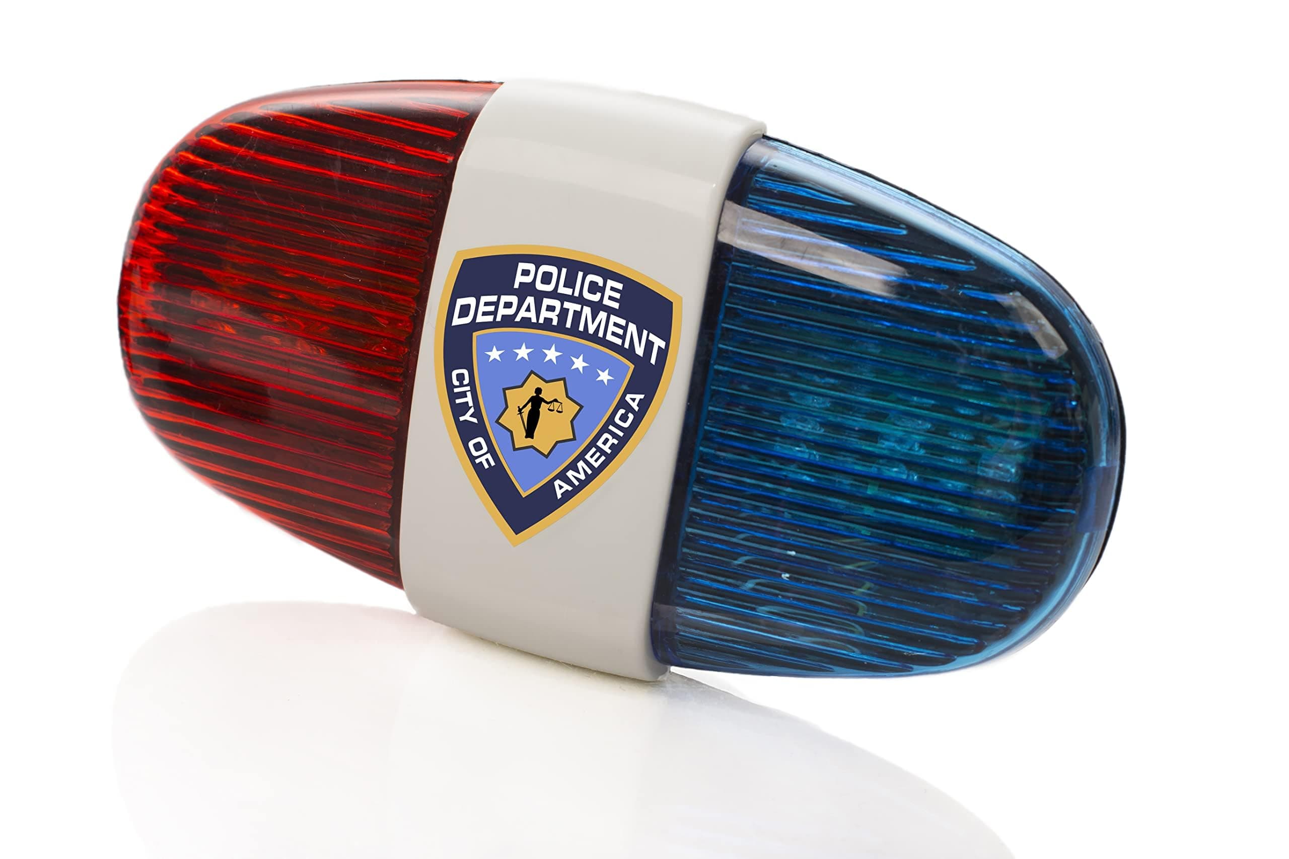 Playmags Kids Tech Bike LED Light - Police Siren, Trumpet Sounds, Safety Light, Waterproof Accessory, Now with Softer Sounds (Batteries Not Included)