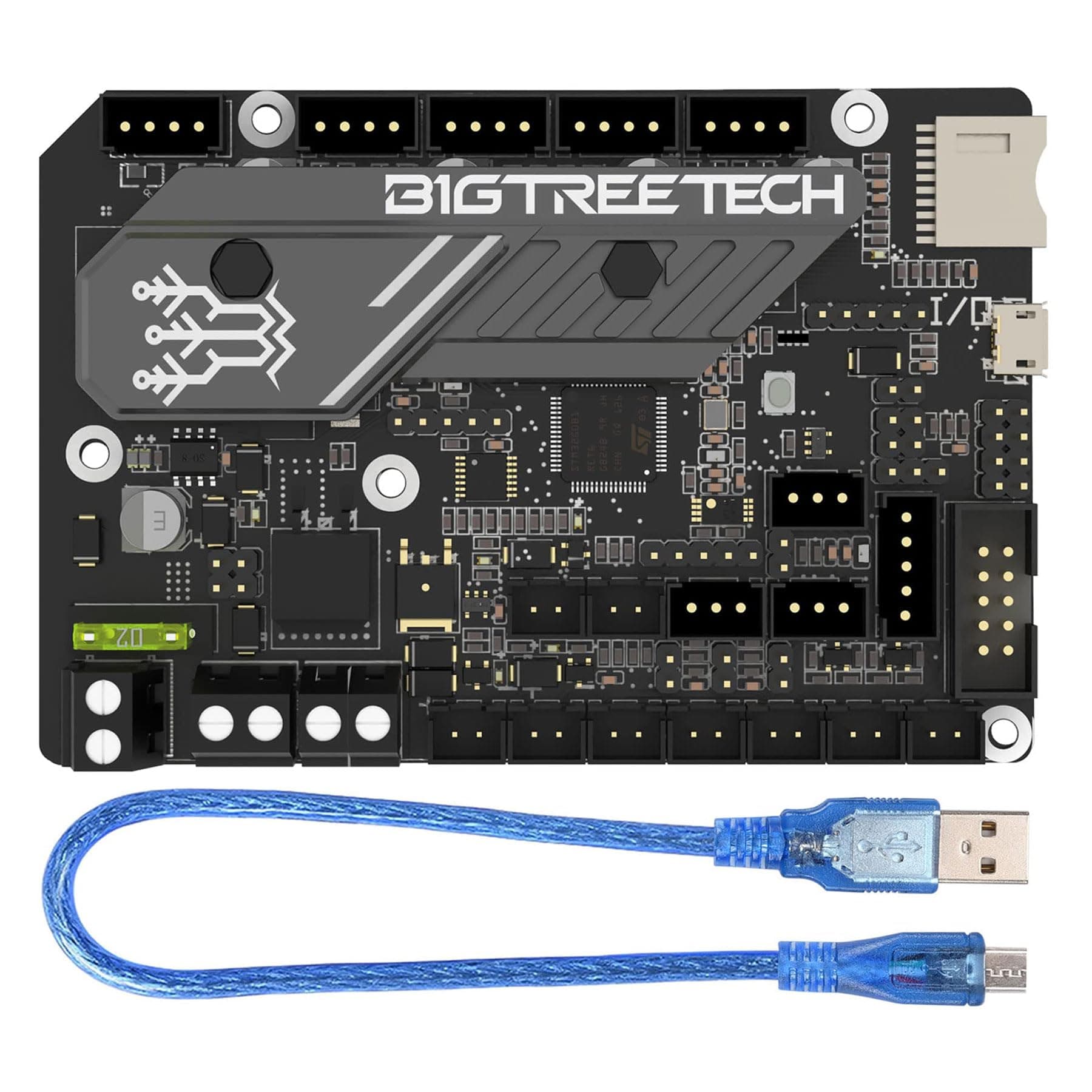 BIGTREETECH SKR Mini E3 V3.0 Control Board Integrated TMC2209 UART Stepper Driver Supports Marlin/Klipper Compatible Ender 3/Ender 3 Pro/Ender 3 V2 3D Printer Motherboard ZZB000590 Black