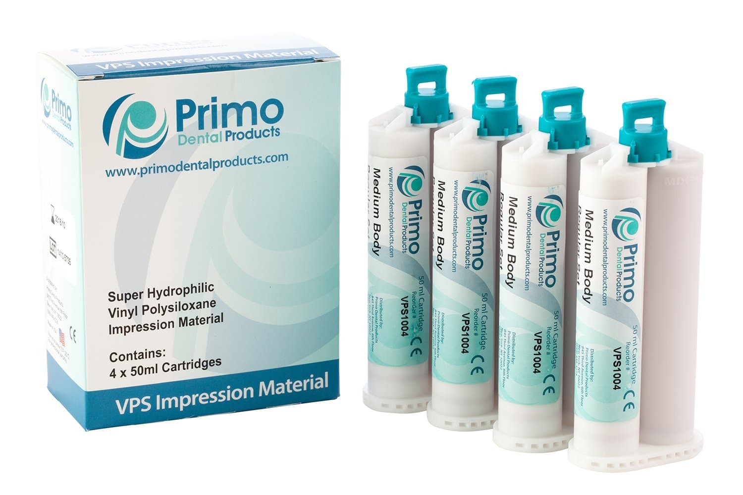 Primo Dental Products VPS1011 Impression Material VPS Heavy Body Fast Set, 50 ml (Pack of 4)