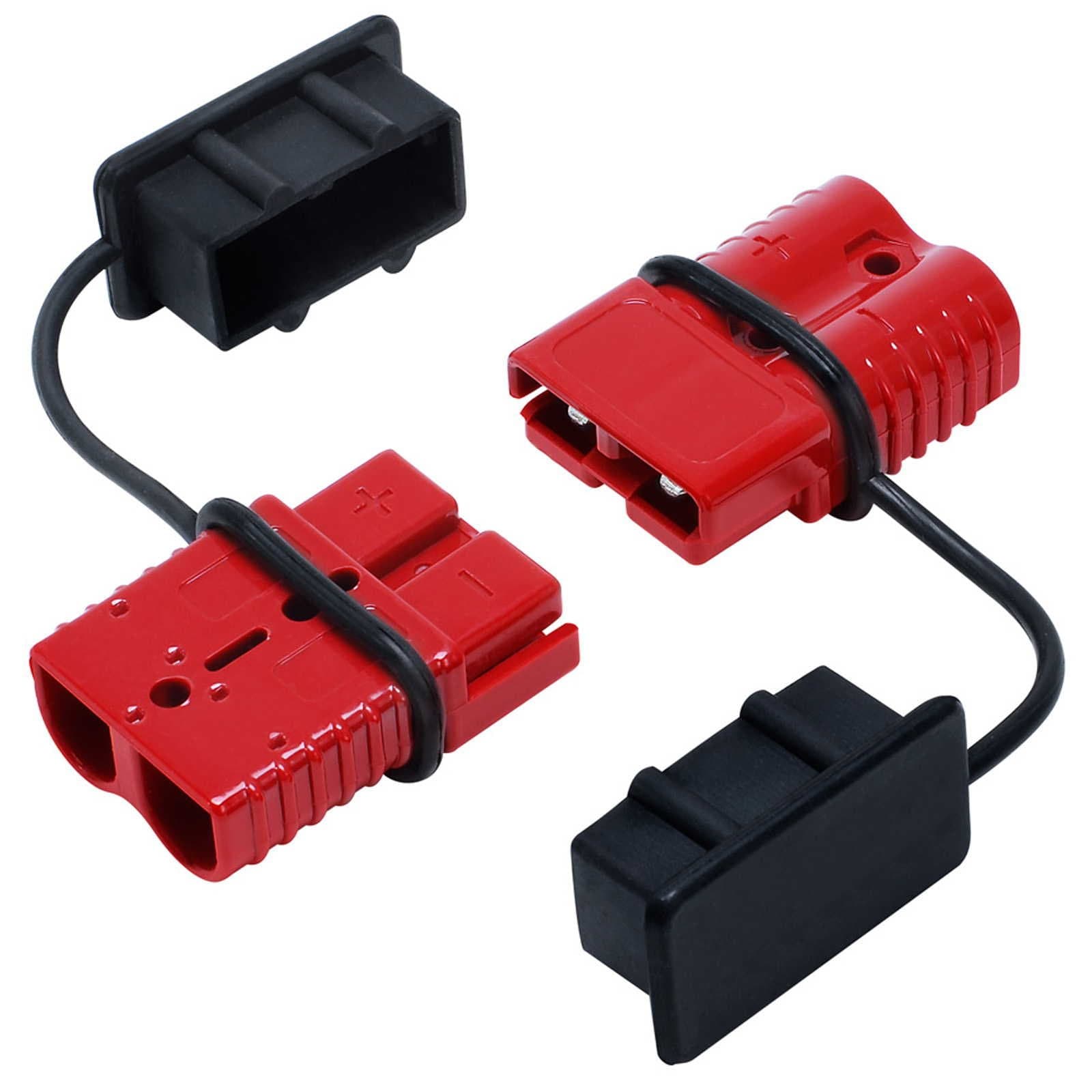 Battery Quick Connect Disconnect Electrical Plug 2-4 Gauge 175 Amps for Recovery Winch or Trailer
