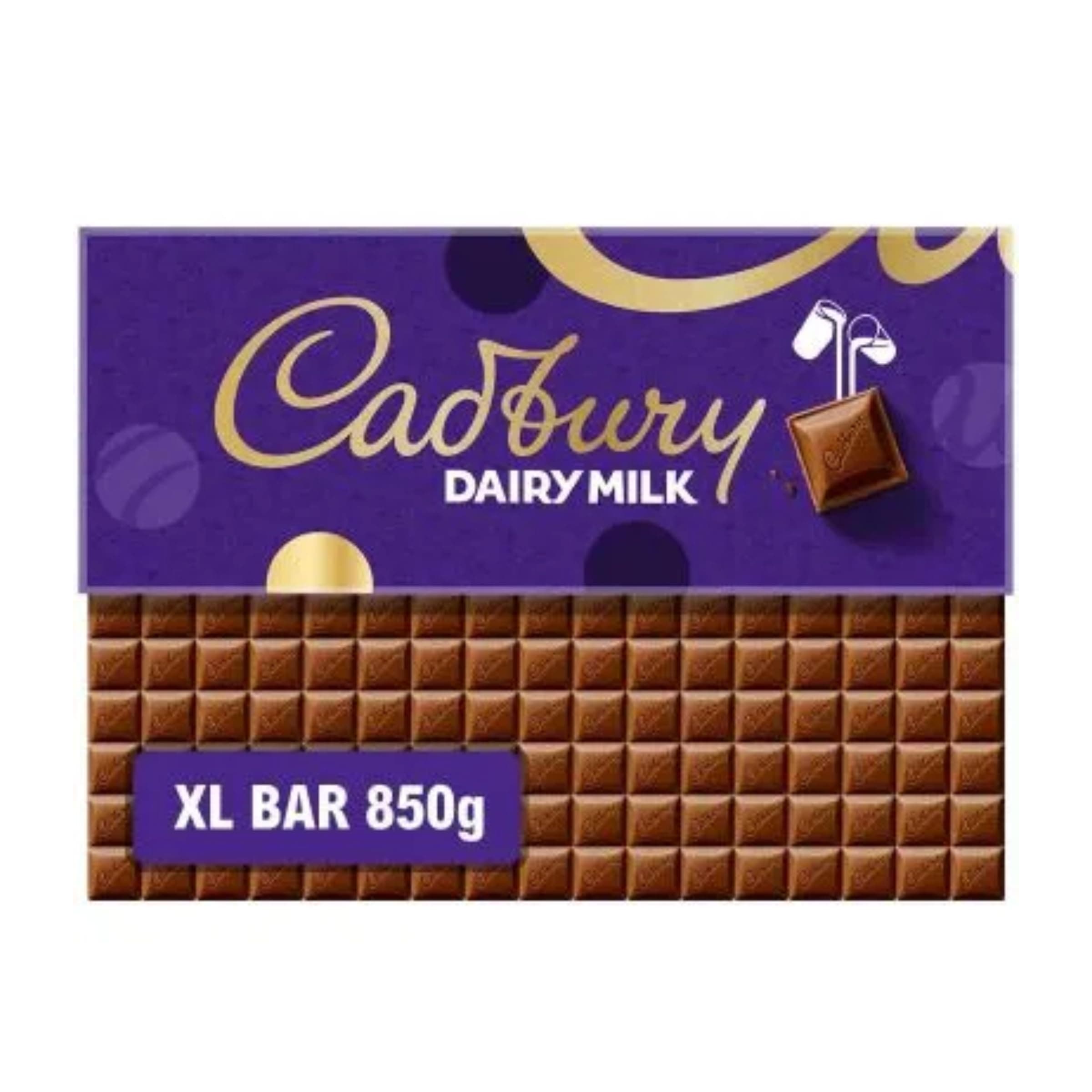 Cadbury Dairy Milk Chocolate Gift Bar, The Classic Creamy Taste, Perfect for Sharing or Gifting, Extra-Large, 850 g (Pack of 1)