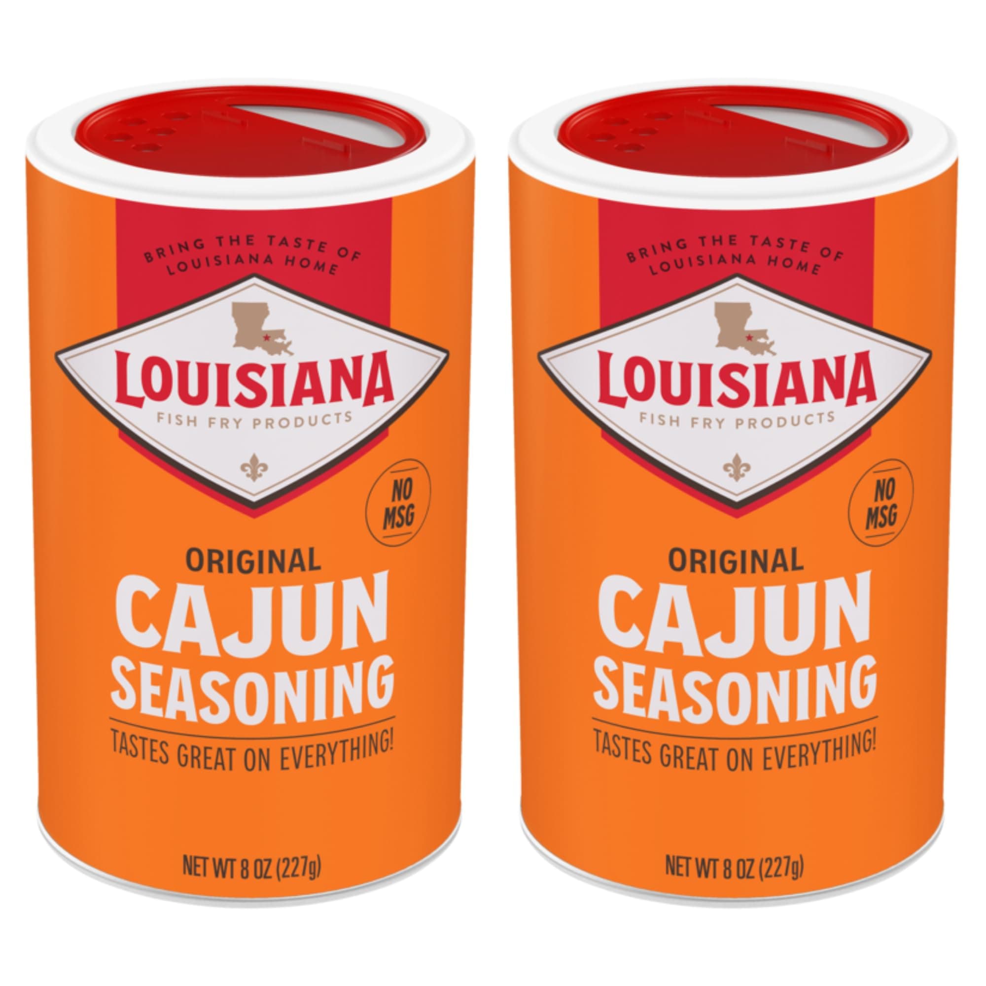Louisiana Fish Fry Cajun Seasoning - Flavorful All-Purpose Seasoning 8 oz. (Pack of 2) - Perfectly Spiced for Meat, Fish, Vegetables, Soups, Salads, and More - Ideal for Grilling, Roasting, and Sauteing Your Favorite Dishes