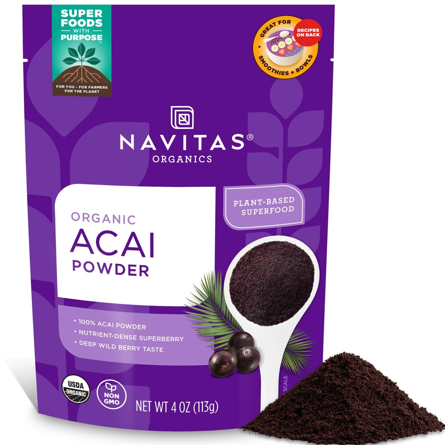Navitas Organics Navitas Acai Berry Powder 4 oz