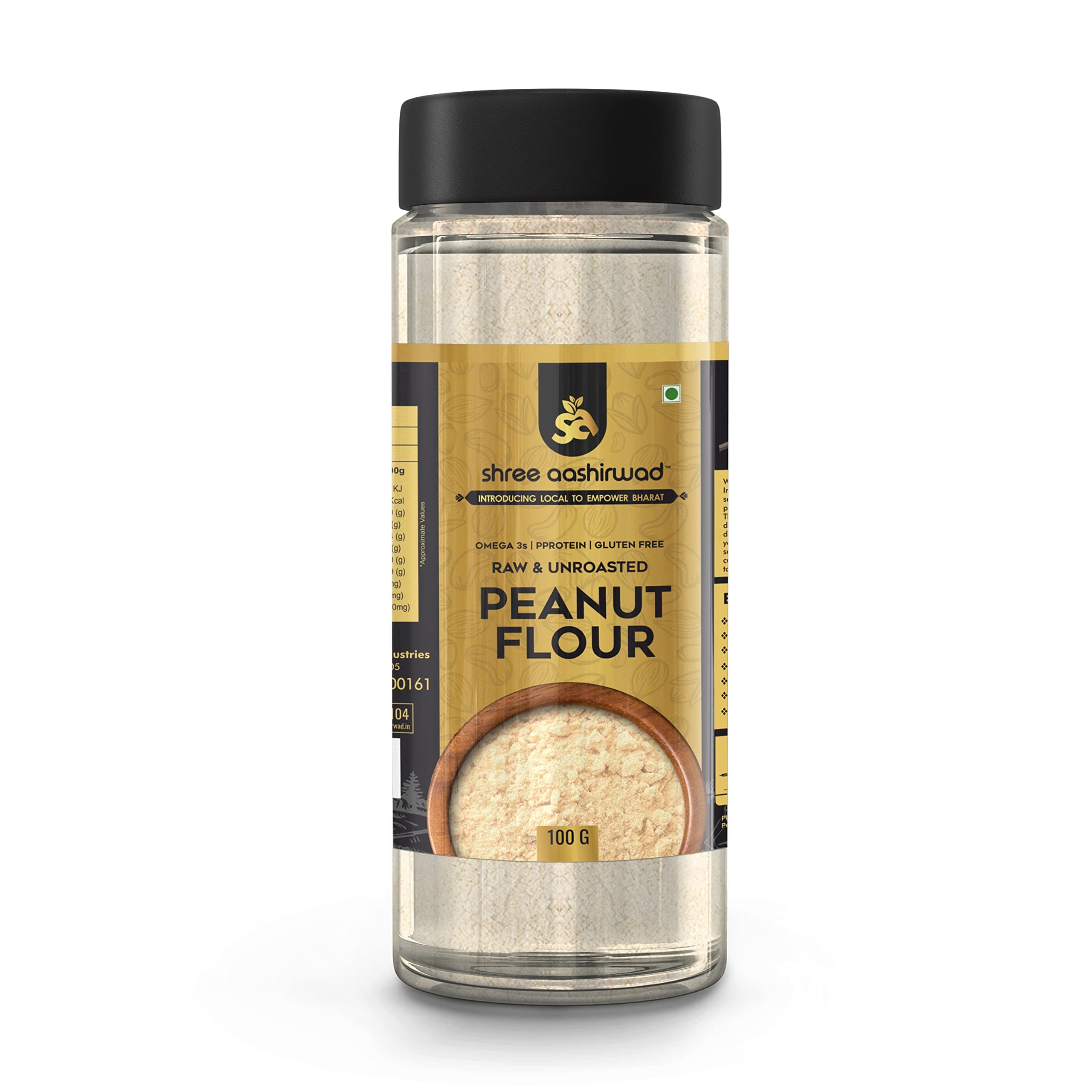 Shree Aanantam Peanut Flour 100g | All Natural | Indian Origin | Protein Rich (100 gr)