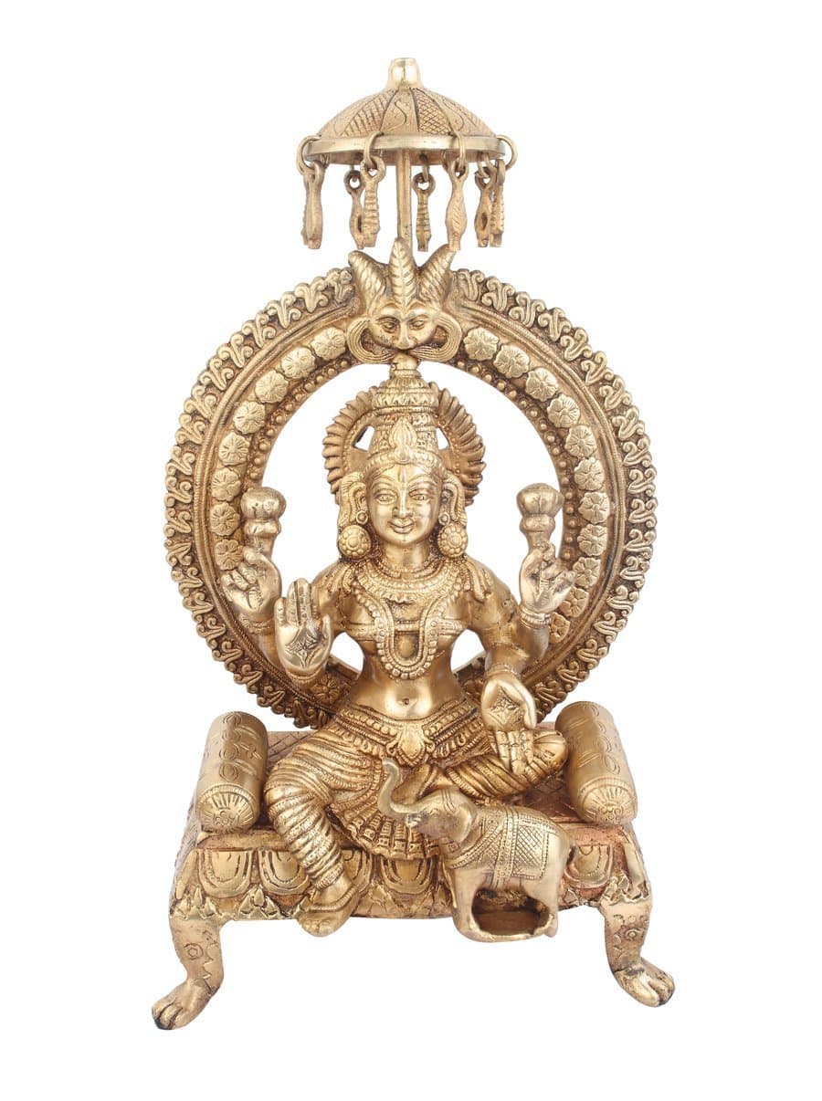 Statuestudio Hindu Goddess Sitting Lakshmi Statue