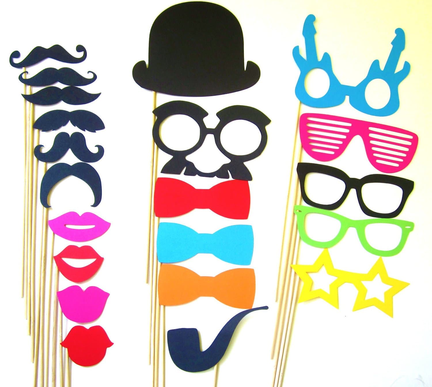 Photo Booth Props - 21 Piece