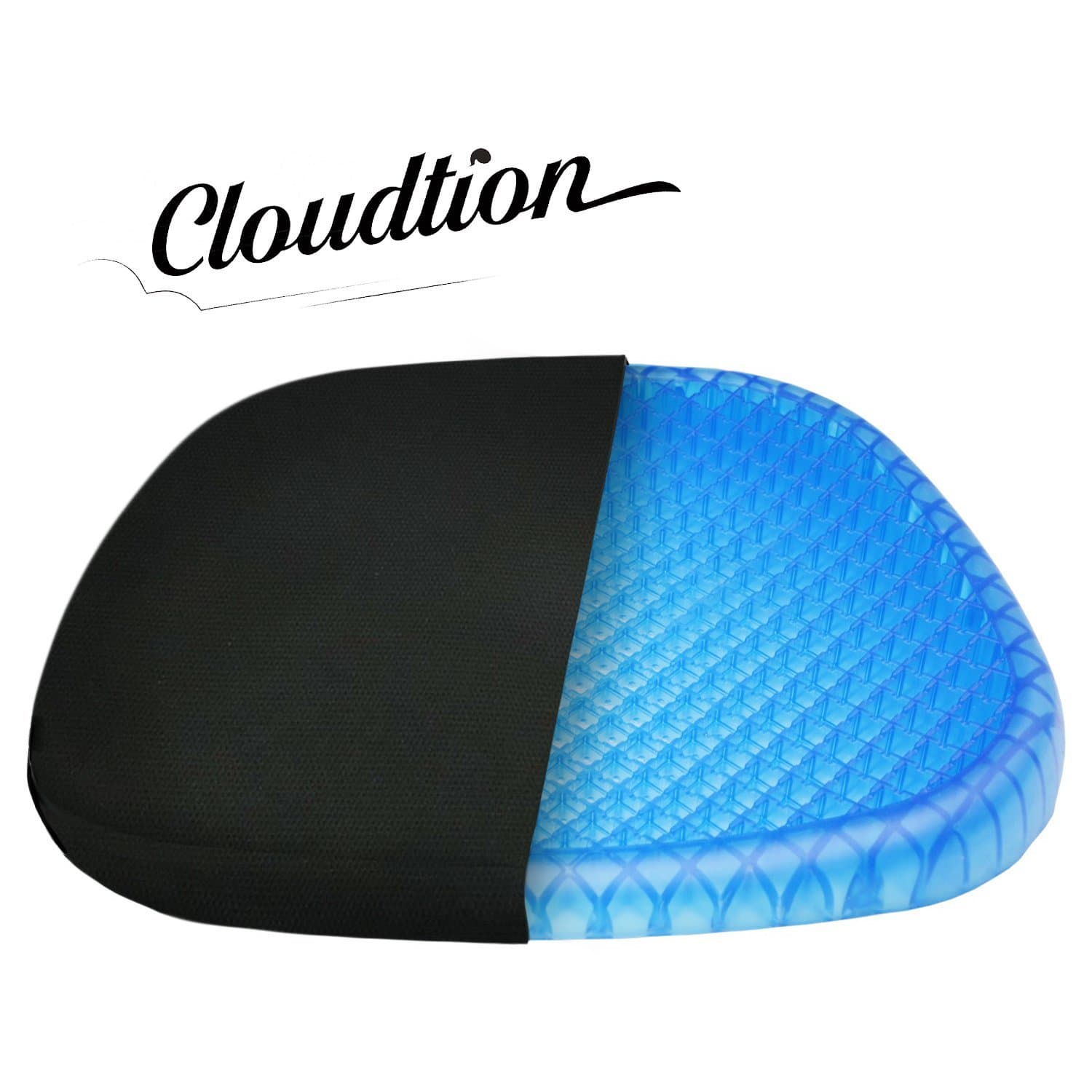 Gel Orthopedic Sturdy Seat Cushion- Column-Buckling Tech, Comfortable and Cool, Prevents Sweaty Bums, for Cars, Wheelchair, Office or Living Room Chairs, Airplane, etc.