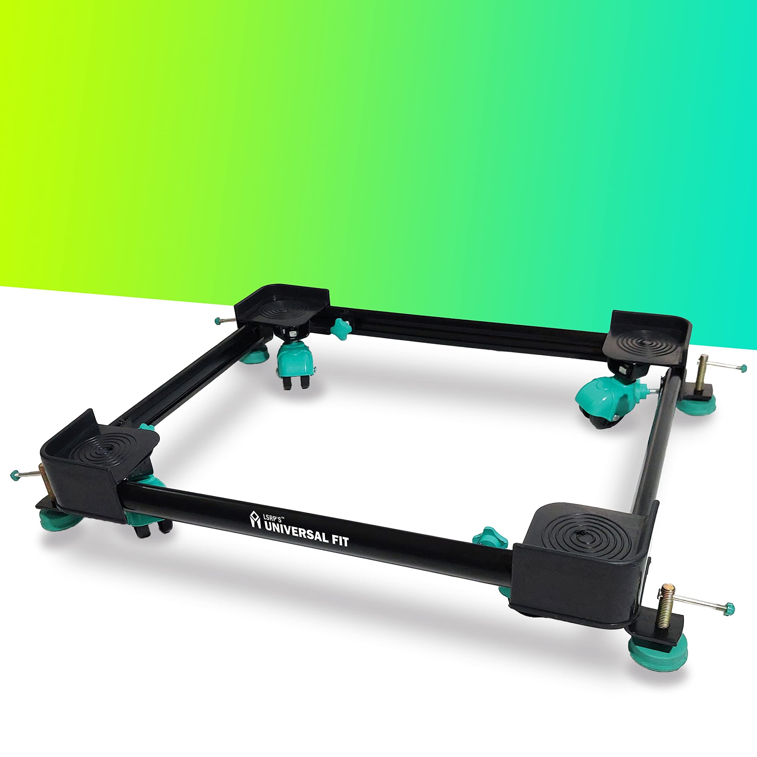 Messo Series 100% Mild Steel Heavy Duty Adjustable Dishwasher Stand with Wheels Replacement for Godrej Voltas Beko Faber Siemens Samsung I FB Hafele Free Standing Bosch Dishwasher Stand Lg Trolley