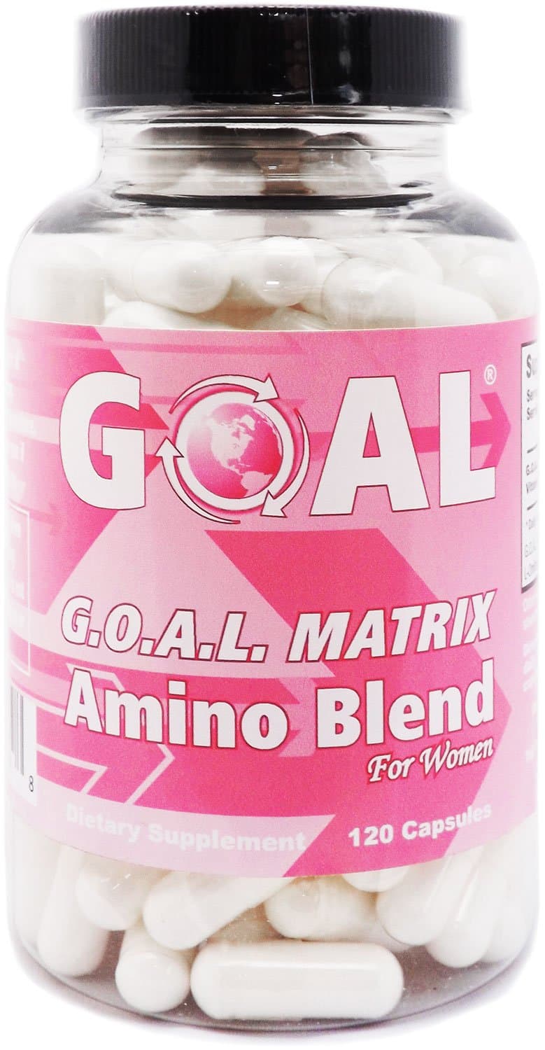 GOAL Naturals - G.O.A.L. Matrix Amino Acids Complex Pills for Women High Potency L-Glycine L-Ornithine L-Arginine L-Lysine Combination Anti-Aging Blend Supplements (120 Capsules)