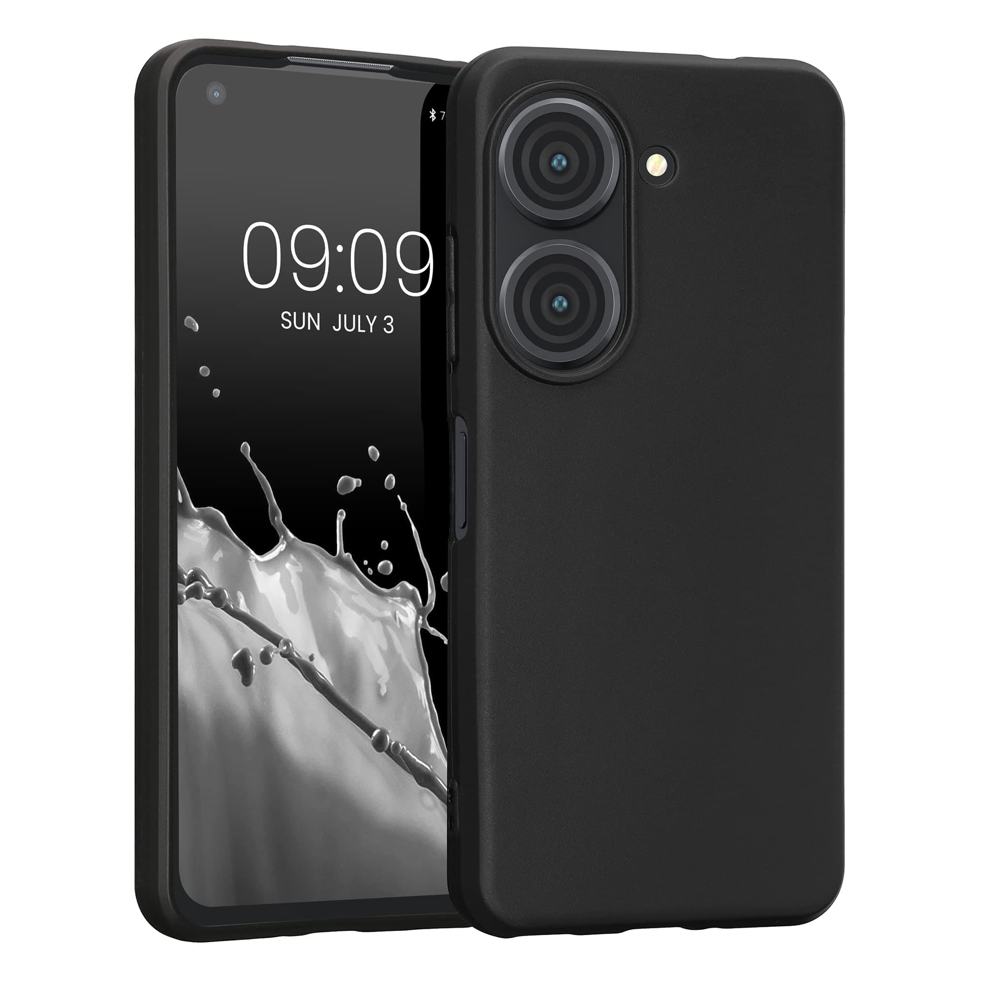 Case for ASUS Zenfone 10 / Zenfone 9 Case - Soft Cover - Shockproof TPU Material - Wireless Charging - Black Matte