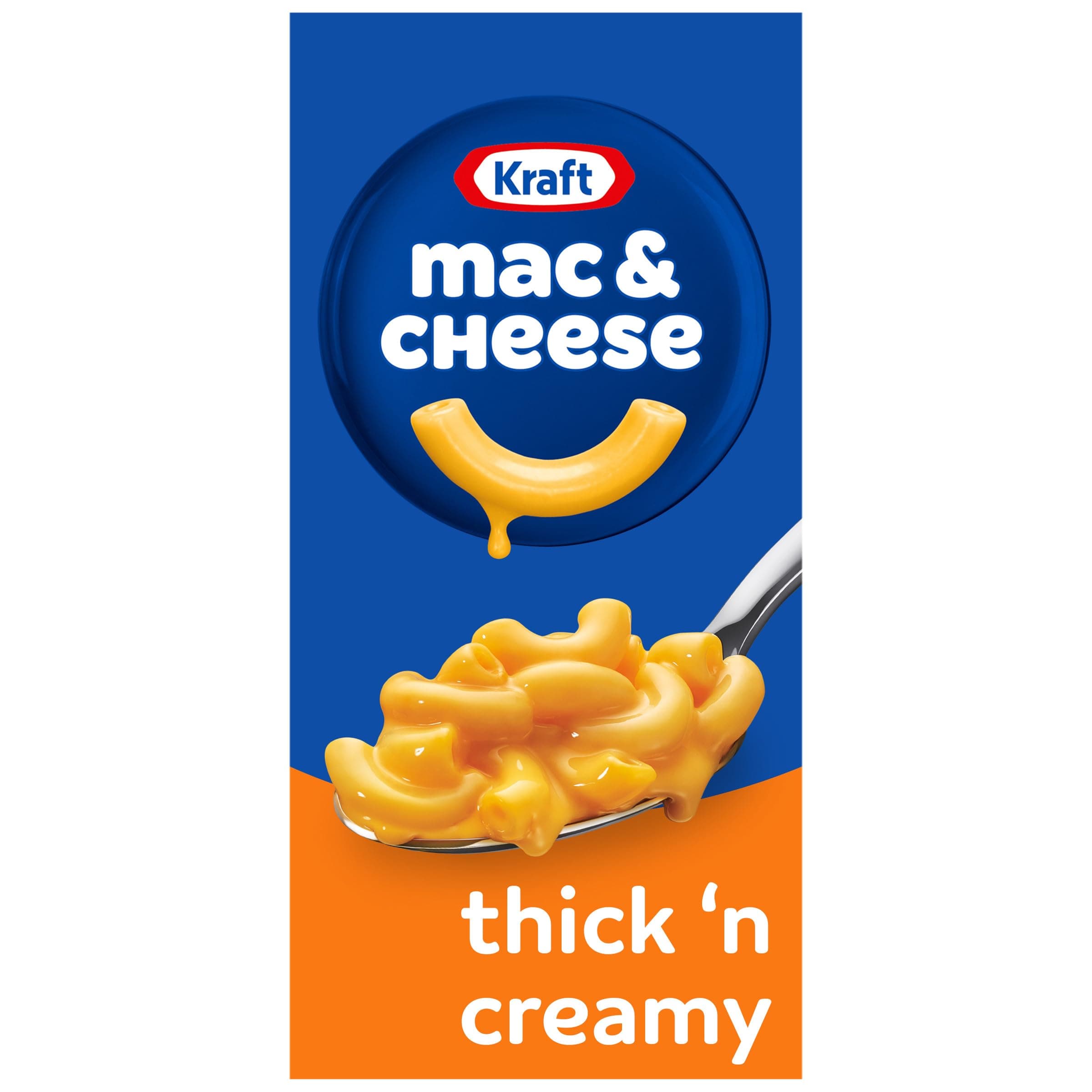 Kraft Macaroni and Cheese Dinner, Thick'n Creamy Pouch, 206 g