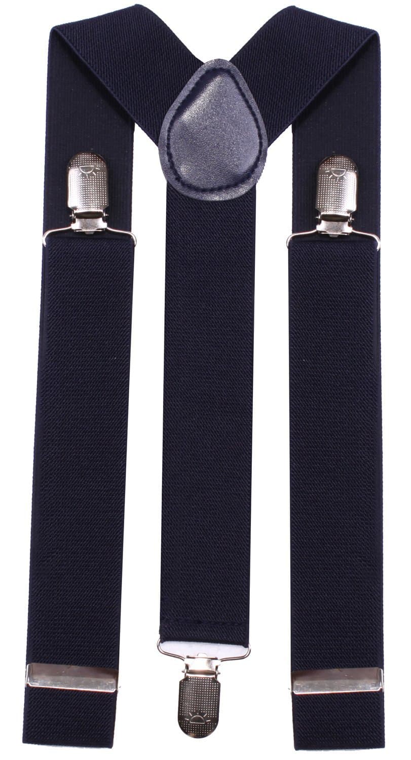 Elastic Suspenders with Strong Clips for Mens Wide Braces