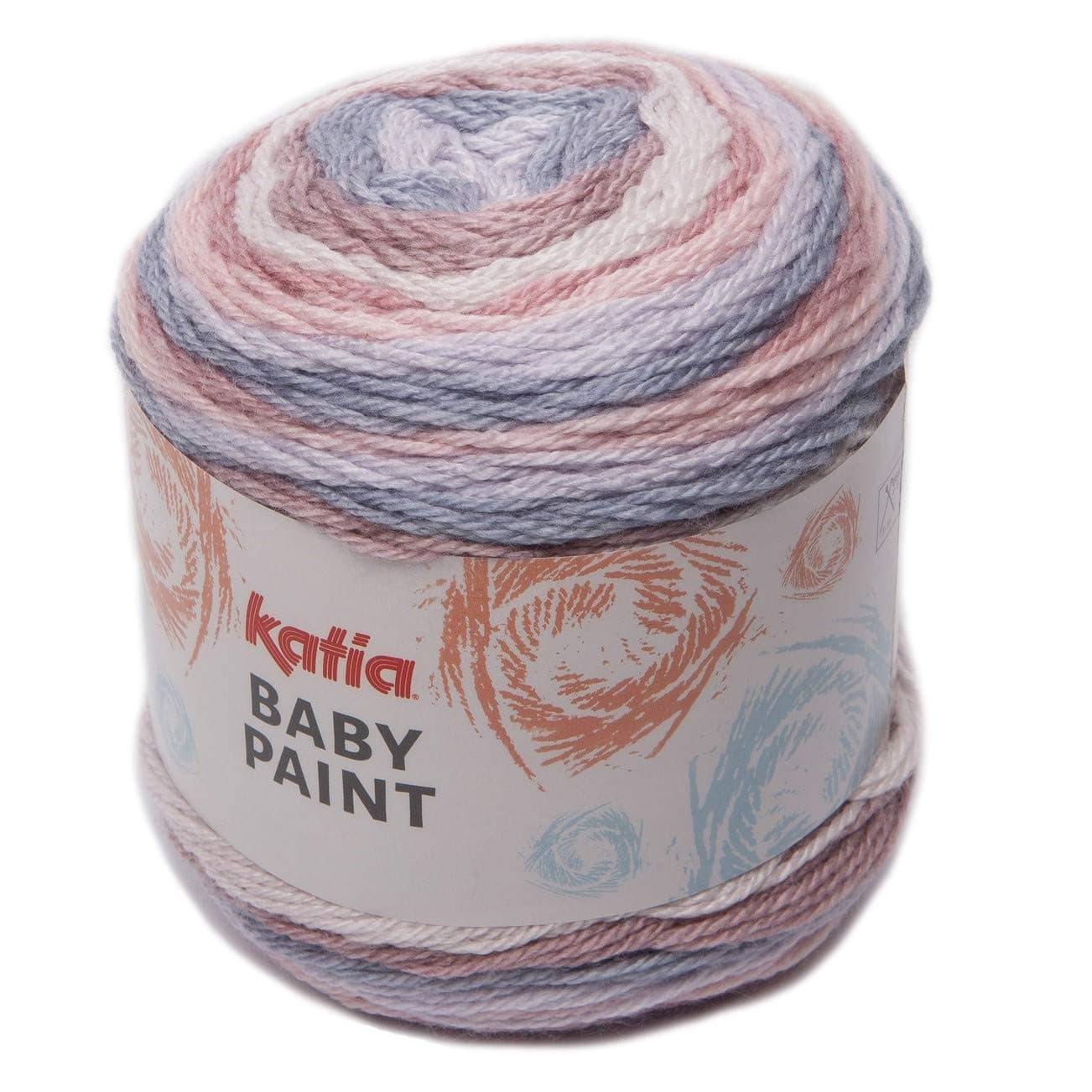 Katia Baby Paint - Color 103, Lilac, Violet, Pink